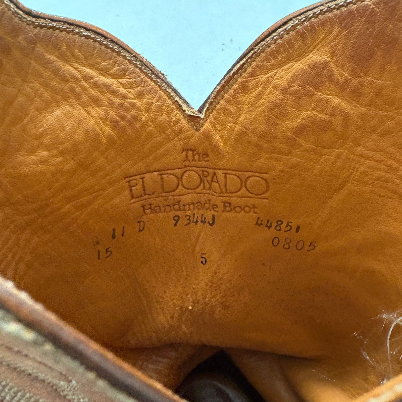 Other VTG El Dorado's Handmade Ostrich Leg Western Cowboy Boots Size US 11 / EU 44 - 8 Thumbnail