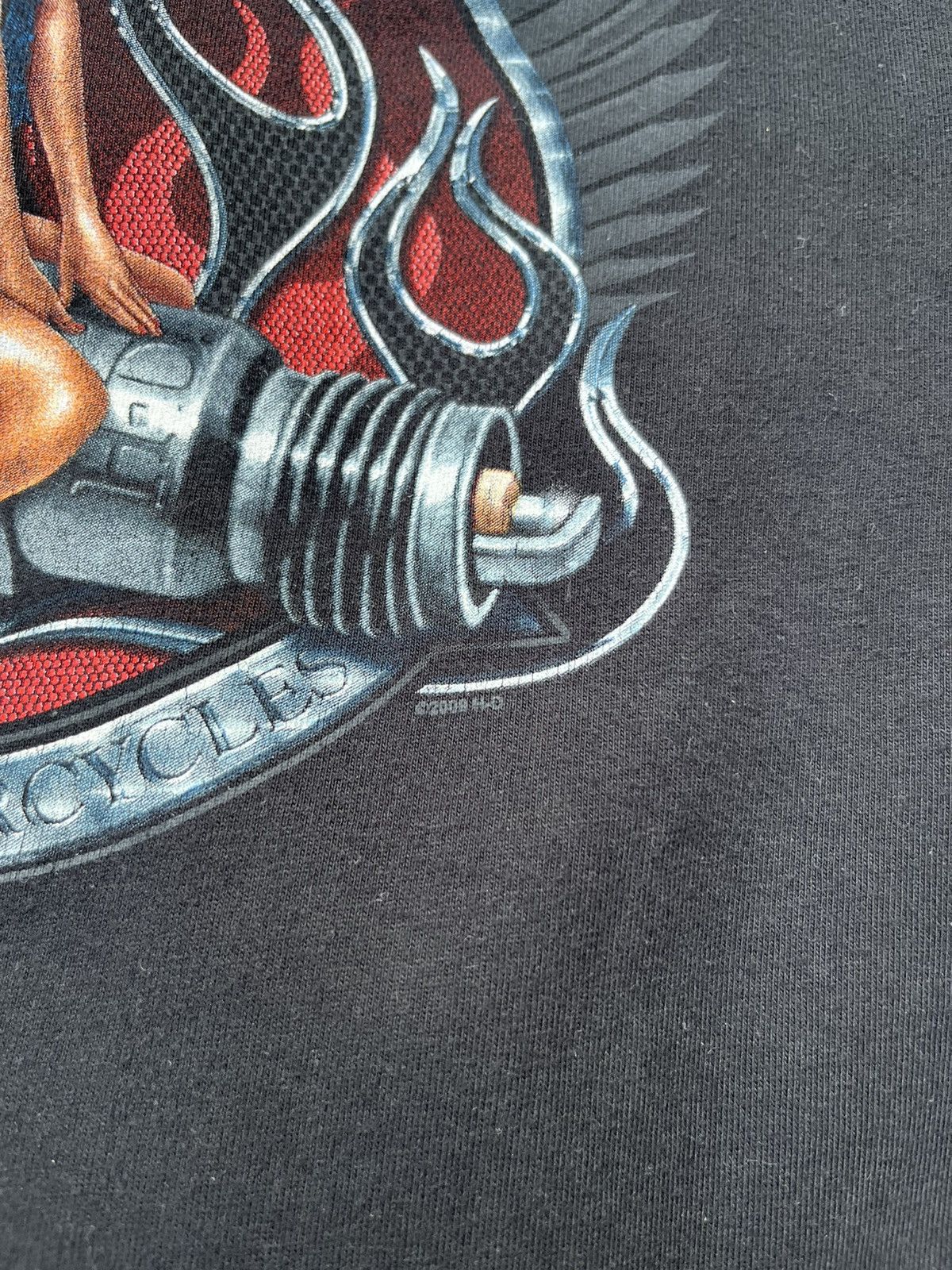 Harley Davidson × Vintage Vintage Harley-Davidson Luxembourg girl lady spark plug tee Size US L / EU 52-54 / 3 - 8 Thumbnail