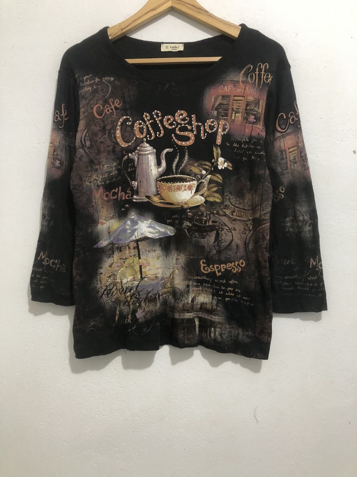 Beauty Beast Japan Gothic Poem Coffe Shop Art Full Print LongSlevee Size US M / EU 48-50 / 2 - 1 Thumbnail