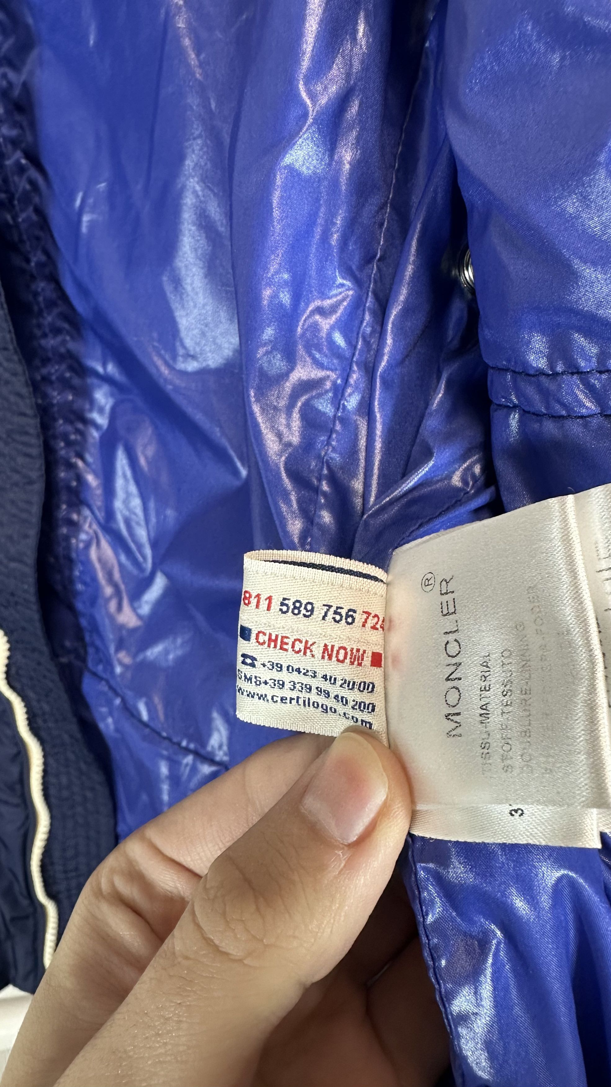 Moncler MONCLER THYM Blue Nylon Casual Windbreaker Bomber Jacket Size US L / EU 52-54 / 3 - 12 Thumbnail