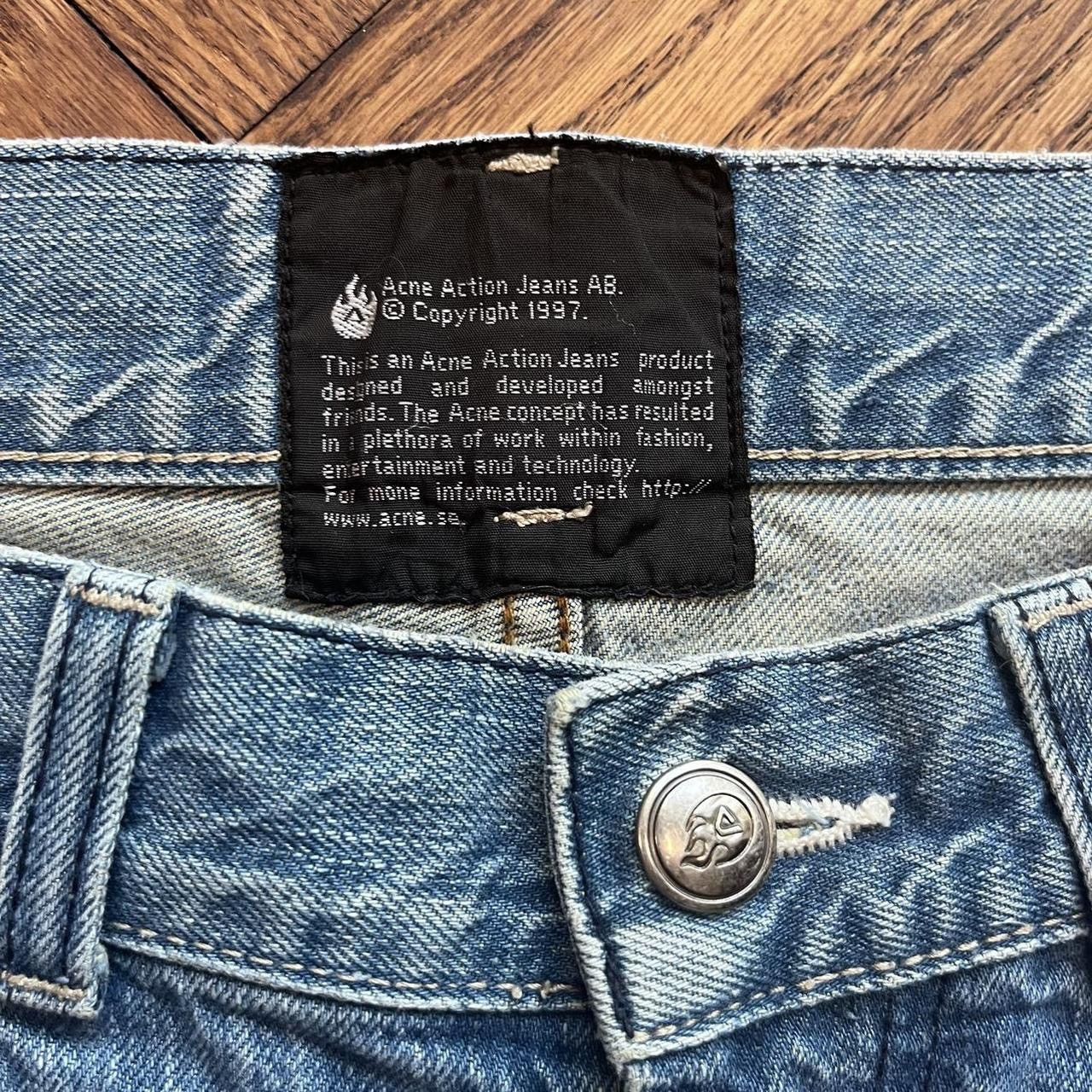 Acne Studios ❗️RARE❗️Archive 90s Acne Bootcut Straight Faded Jeans Vtg Y2K Size US 32 / EU 48 - 7 Thumbnail