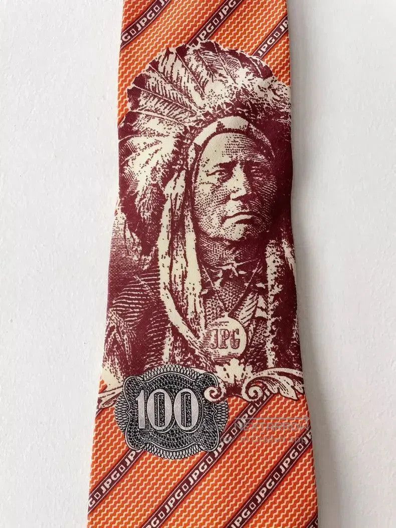 Jean Paul Gaultier Jean Paul Gaultier Indian Dollar Tie. Size ONE SIZE - 4 Thumbnail