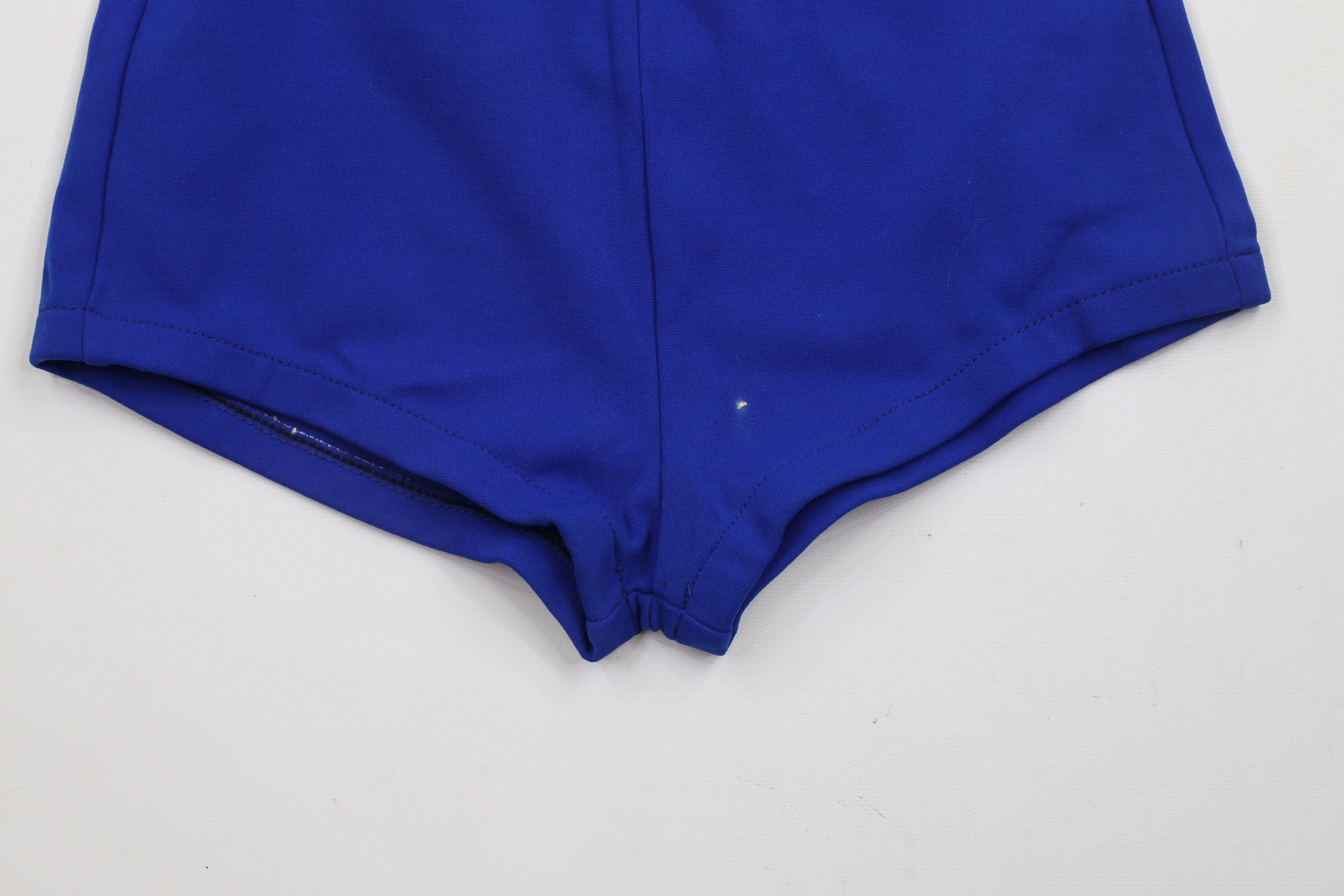 Vintage Vintage 50s 60s Pool Swim Suit Briefs Blue Polyester USA Size US 38 / EU 54 - 3 Thumbnail