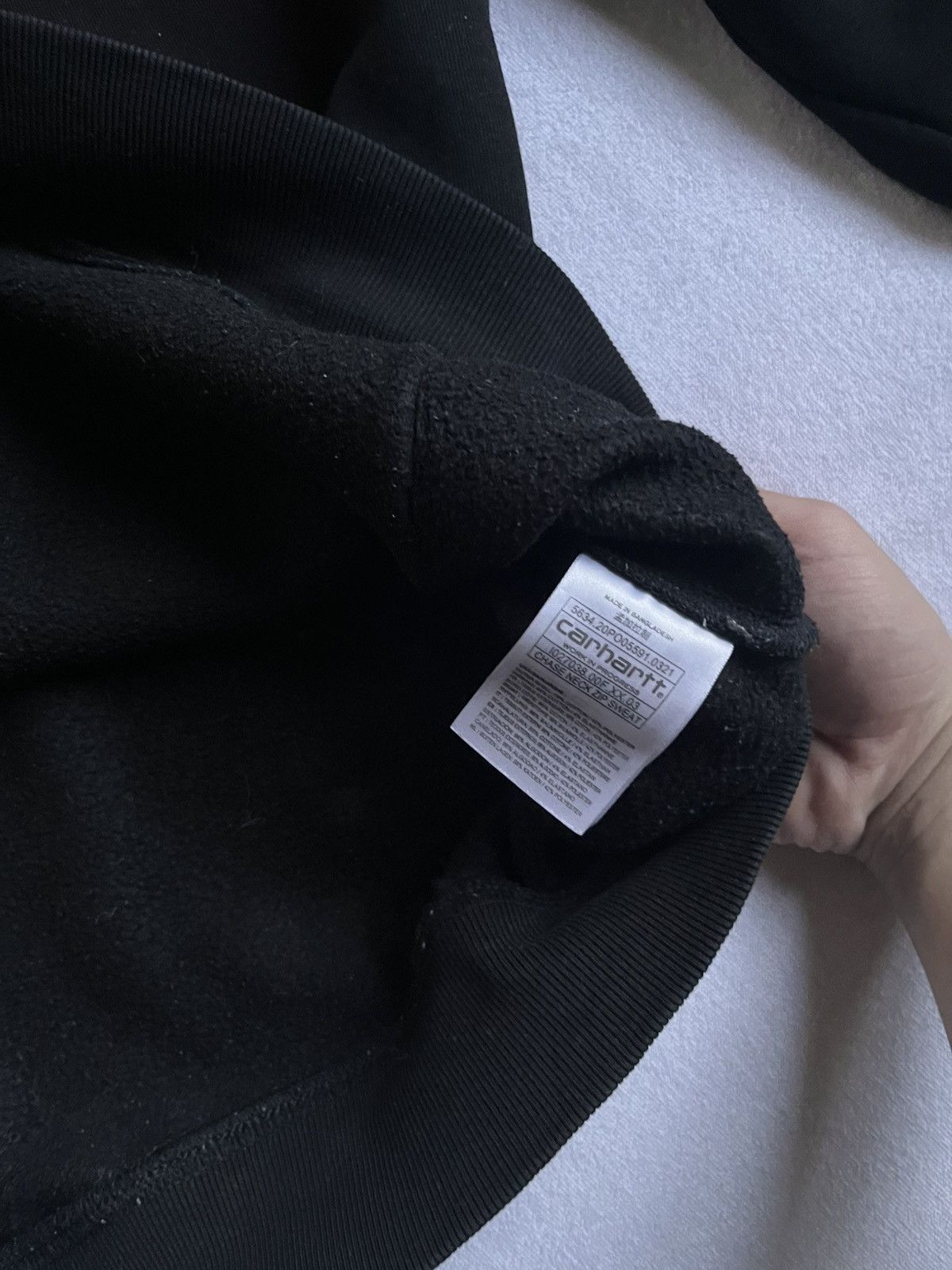 Carhartt Carhartt 1/3 Zip Sweatshirt Black – Logo Sleeve – Size L/XL Size US XL / EU 56 / 4 - 8 Thumbnail
