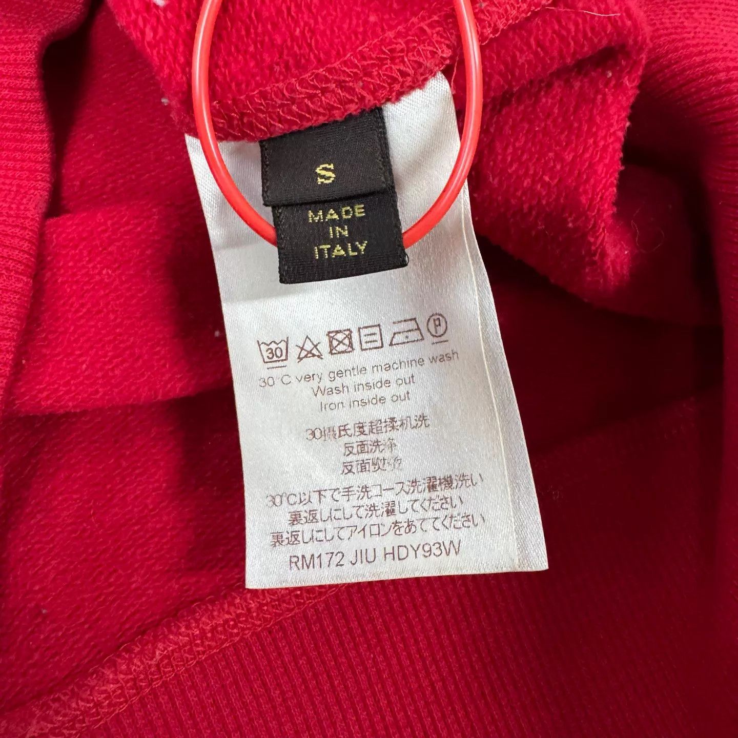 Louis Vuitton LV x Supreme Red Monogram Letter Logo Hoodie S 99 New Size US S / EU 44-46 / 1 - 7 Thumbnail