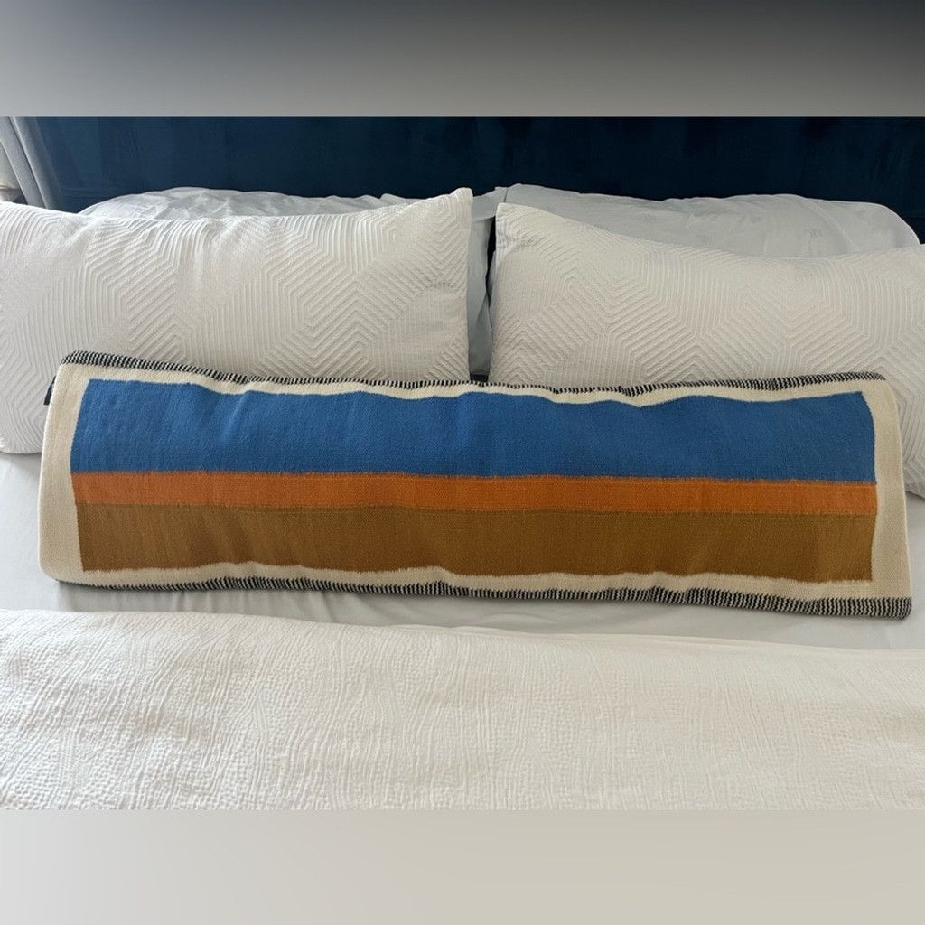 Rock Revival NWT Revival. RAYA 4’ Lumbar Pillow - Blue Orange Size ONE SIZE - 1 Thumbnail