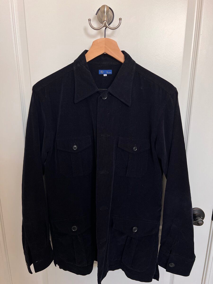 Ring Jacket RING JACKET NAVY SAFARI CORDUROY CHORE COAT/ Shacket - LARGE Size US L / EU 52-54 / 3 - 2 Thumbnail