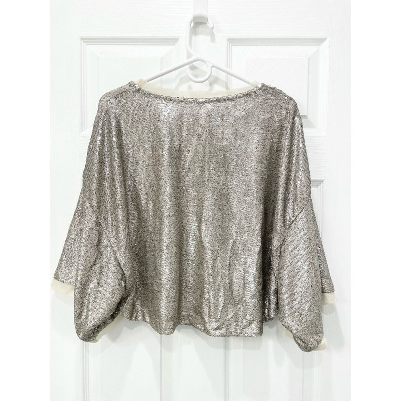 Free People Free People Champagne Dreams Sequin Top Size S / US 4 / IT 40 - 2 Thumbnail
