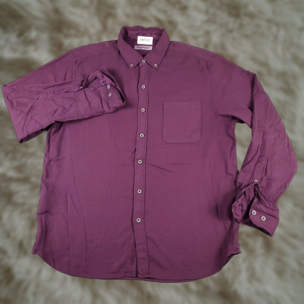 Tommy Bahama VINTAGE Tommy Bahama Shirt Mens Size Medium Purple Button-Up Long Sleeve Size US M / EU 48-50 / 2 - 1 Thumbnail