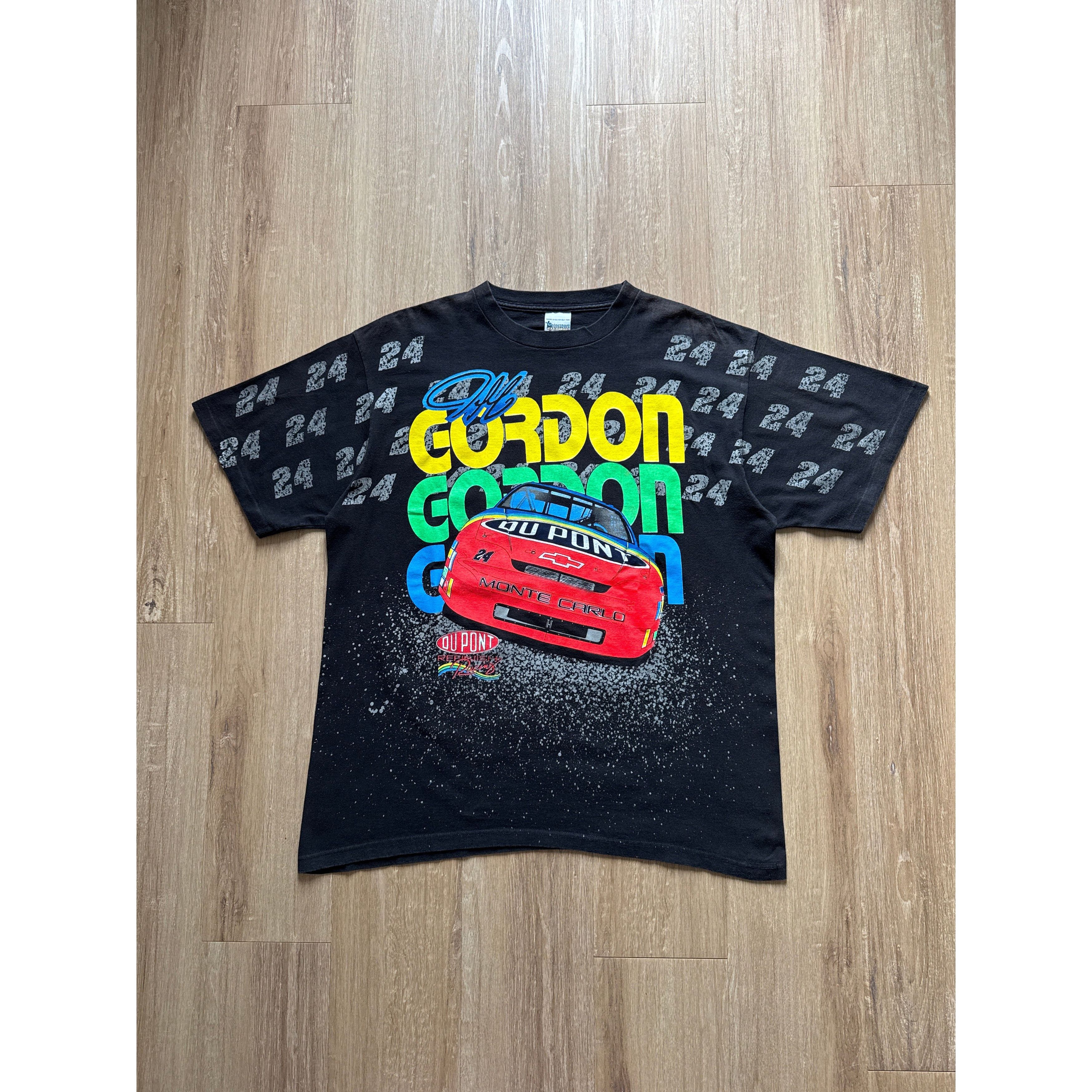 NASCAR Vintage 1995 Nascar Jeff Gordon Going Gone Tee Size US XL / EU 56 / 4 - 1 Thumbnail