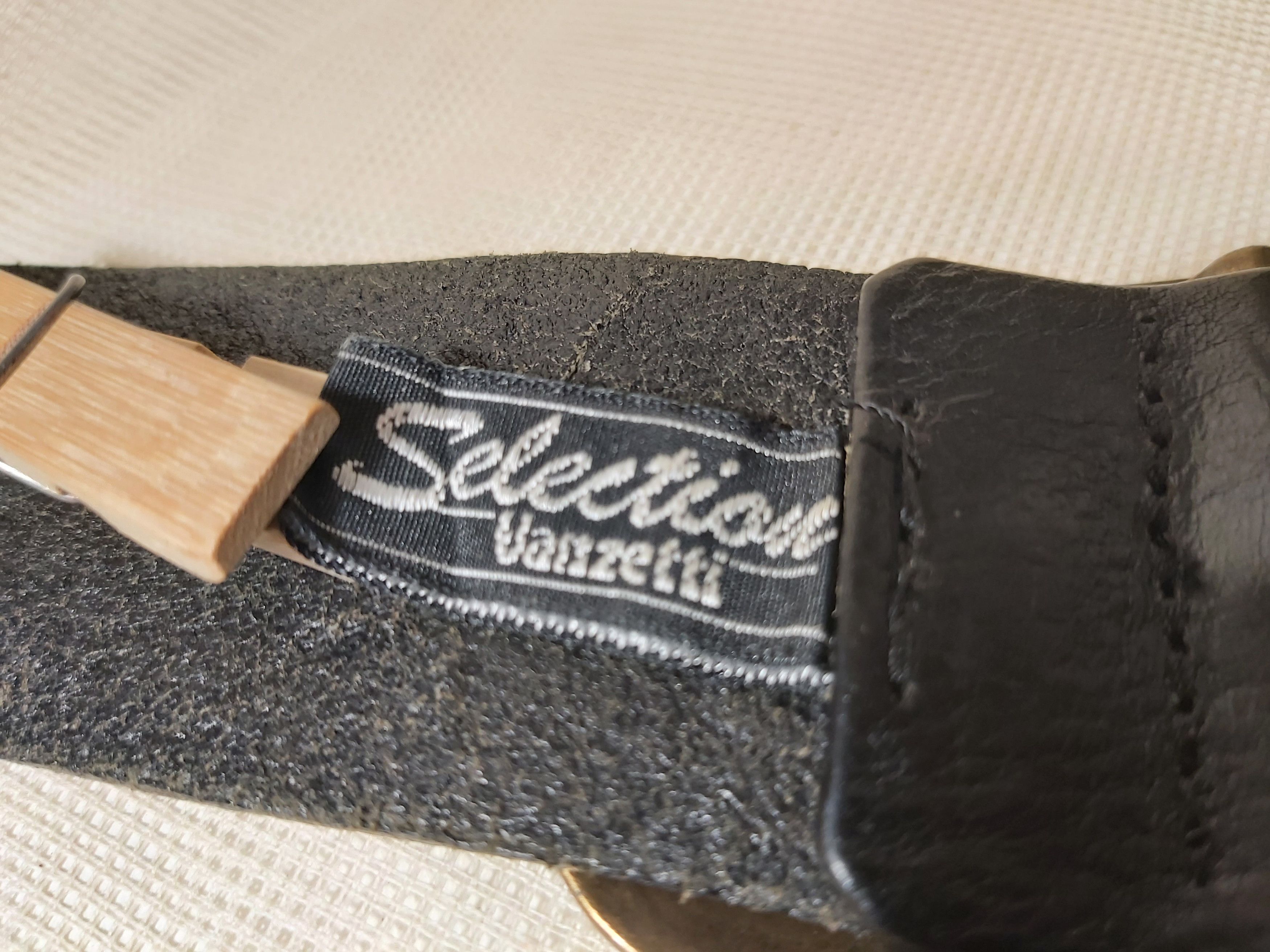 Vintage Vanzetti black braided belt. Vintage genuine leather belt Size ONE SIZE - 7 Thumbnail