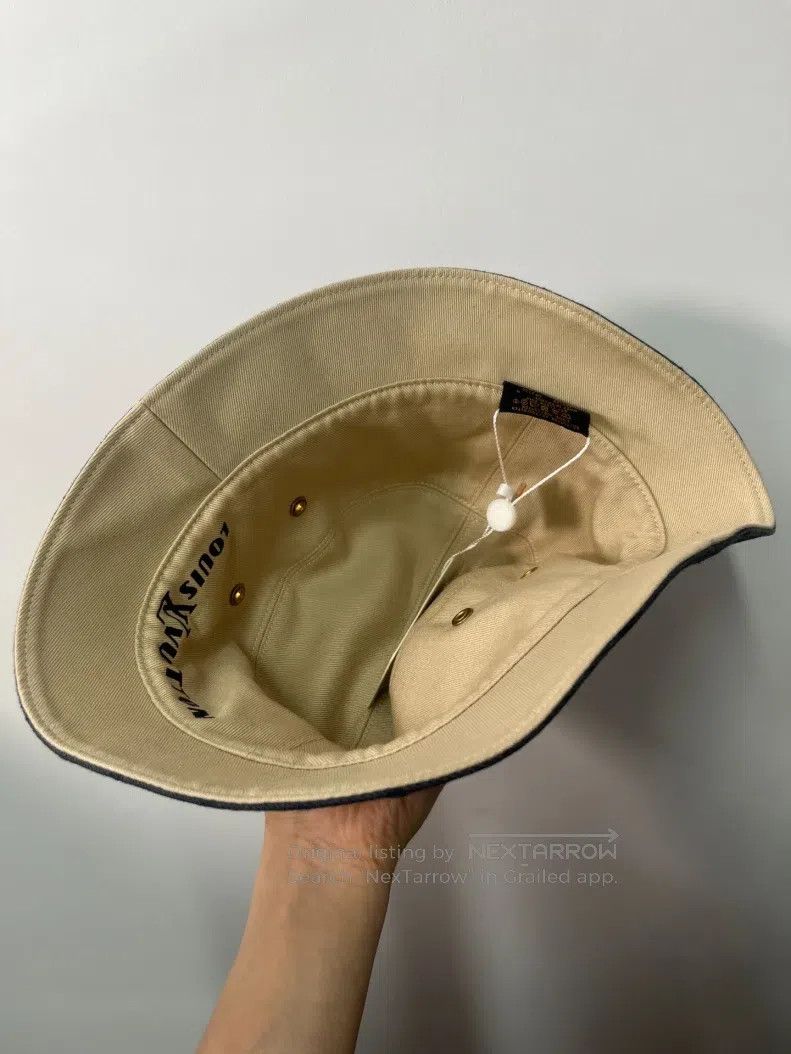 Louis Vuitton Louis Vuitton Blue denim full of presbyopic print hat Size ONE SIZE - 3 Thumbnail