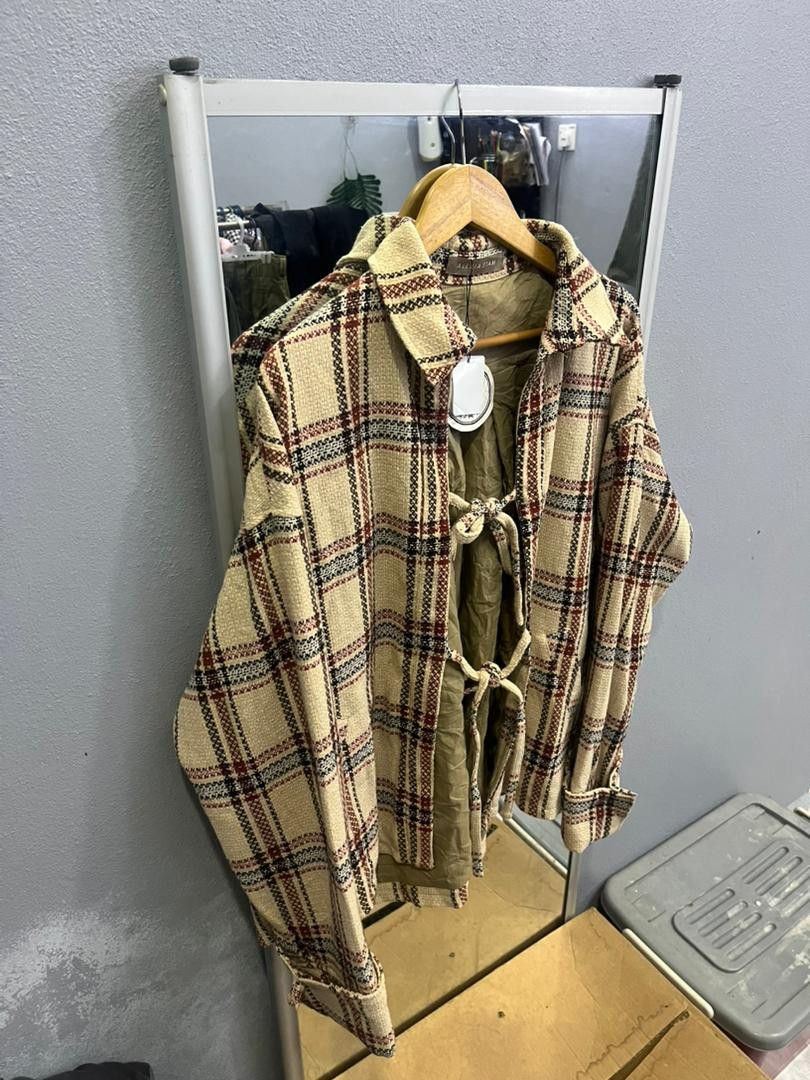 Japanese Brand Alexia Stam Plaid Jacket Deadstock w/ Retail Tag Size US XL / EU 56 / 4 - 3 Thumbnail