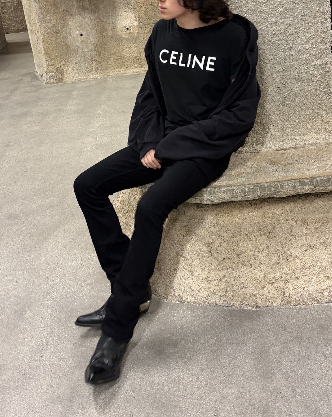 Celine Celine Logo Tee Size US S / EU 44-46 / 1 - 5 Thumbnail