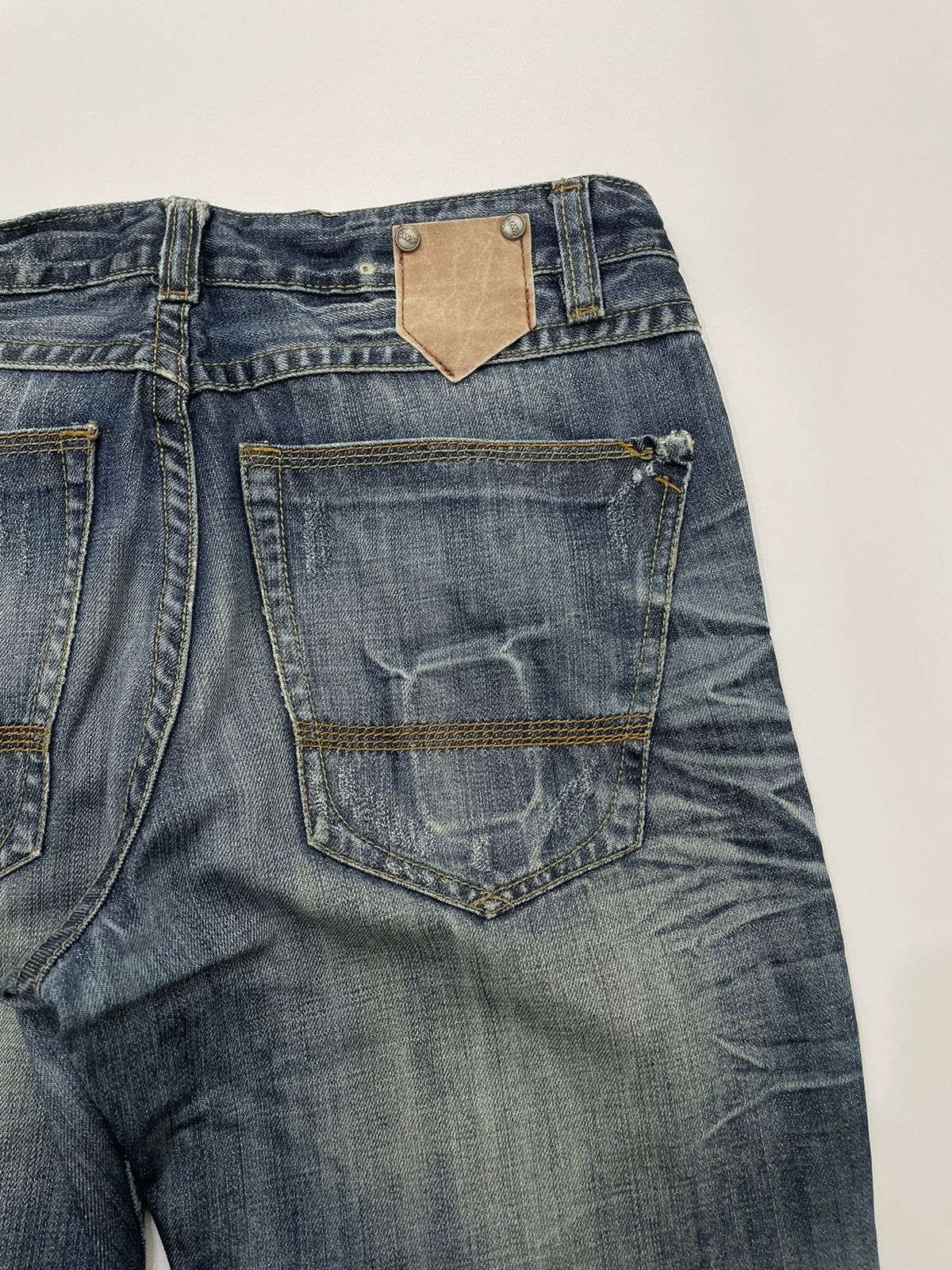 If Six Was Nine Destroy Punk Wash denim Jundol Japan Size US 32 / EU 48 - 7 Thumbnail