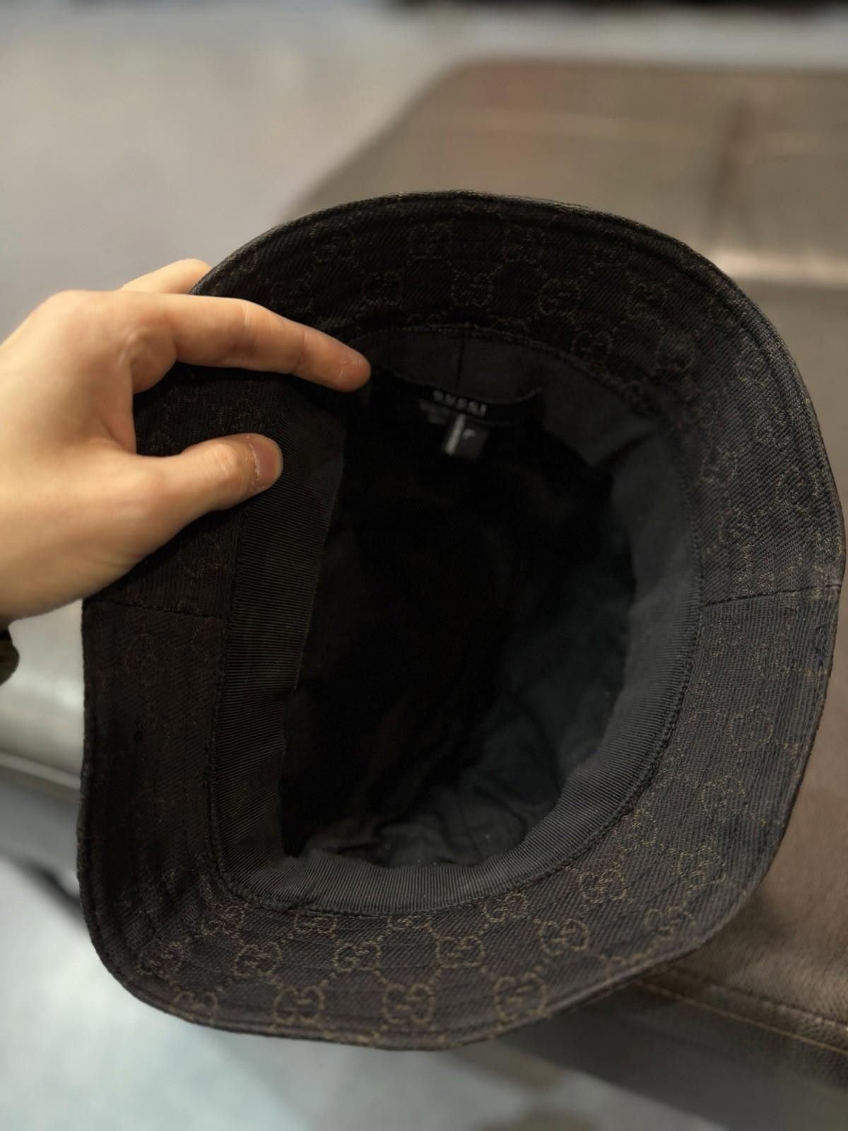 Gucci Authentic Gucci Bucket Hat Vintage Black Canvas Size L Size ONE SIZE - 9 Thumbnail