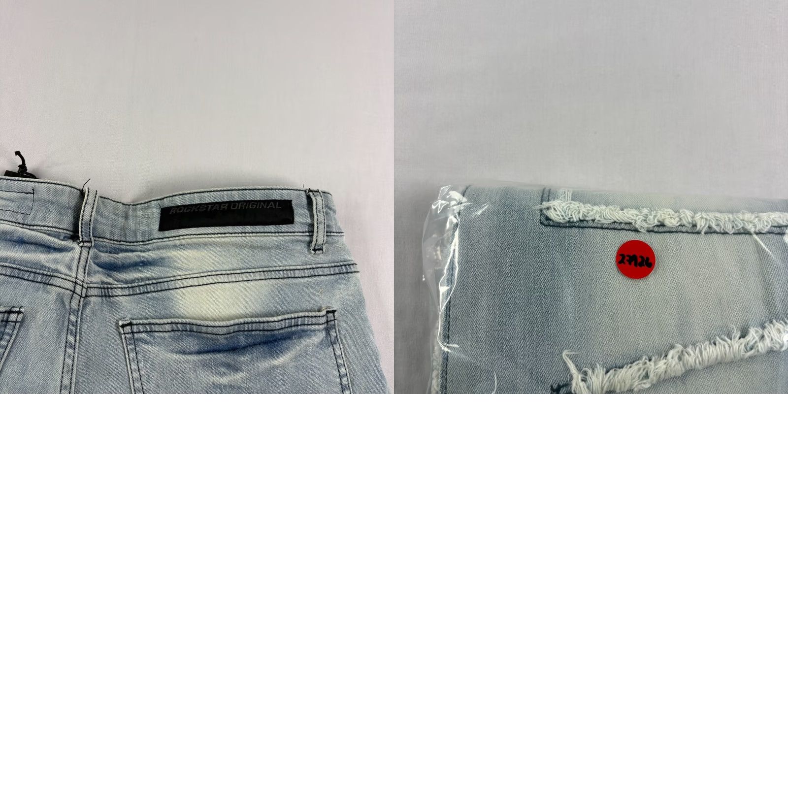 Vintage Rockstar Jeans Men 36x36 Blue Denim Slim Flared Grunge Rock Pattern Regular Inseam 36 NEW Size US 36 / EU 52 - 9 Thumbnail