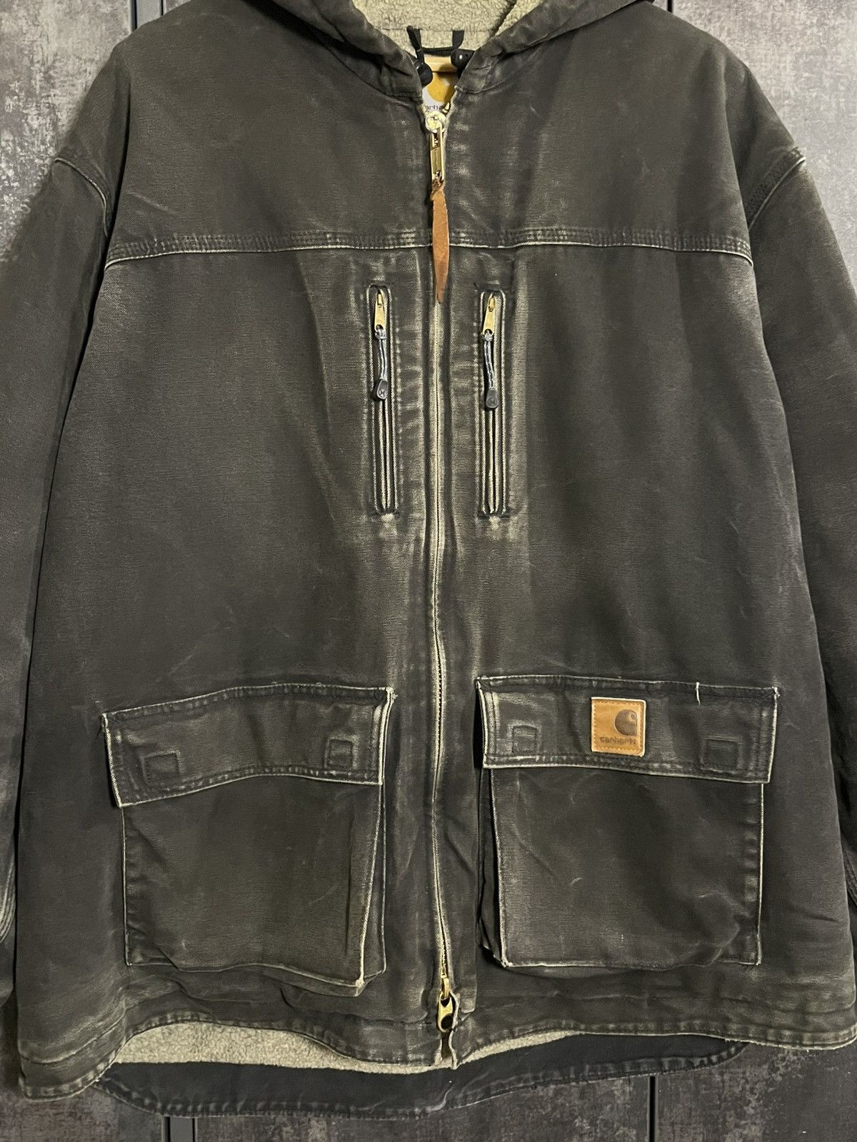 Carhartt Sick Vintage Carhartt C95 Faded Jacket Detroit Active RRL Ys Size US L / EU 52-54 / 3 - 10 Thumbnail