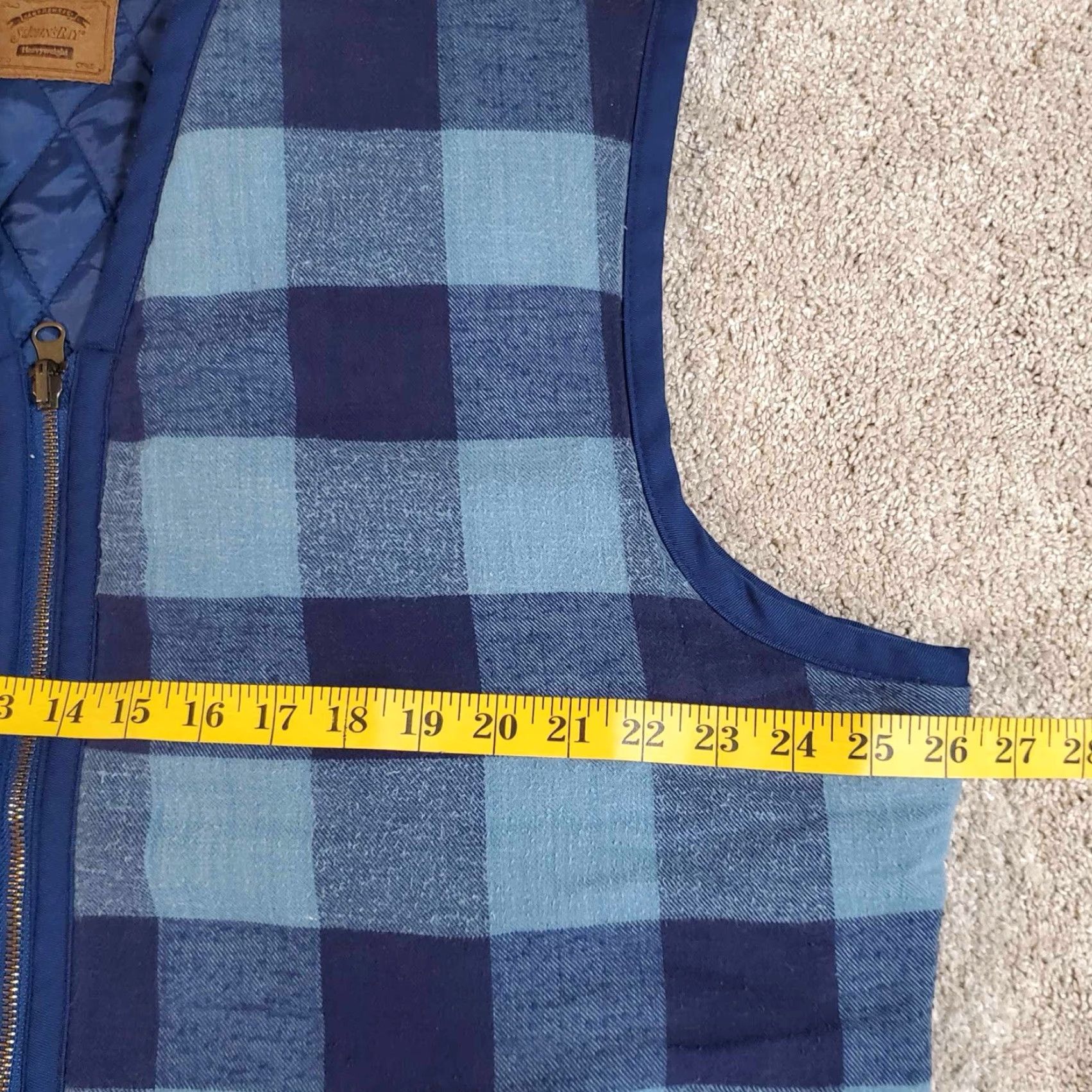 Vintage VINTAGE St. John's Bay Vest Blue Tartan Plaid Quilted Vest Mens XL Size US XL / EU 56 / 4 - 5 Thumbnail