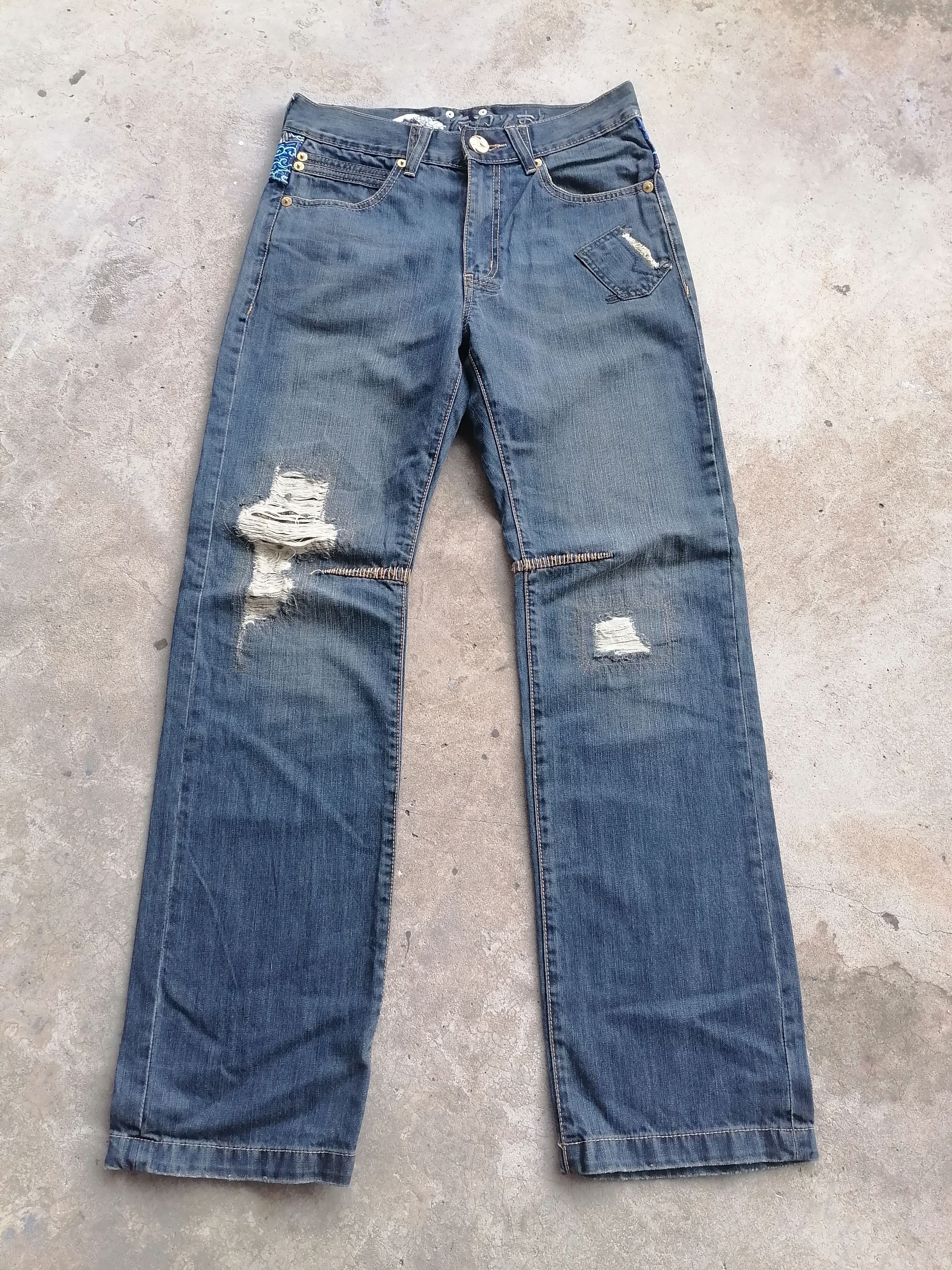 Japanese Brand Big Train Nice Design Jeans Japan Size US 31 - 2 Thumbnail