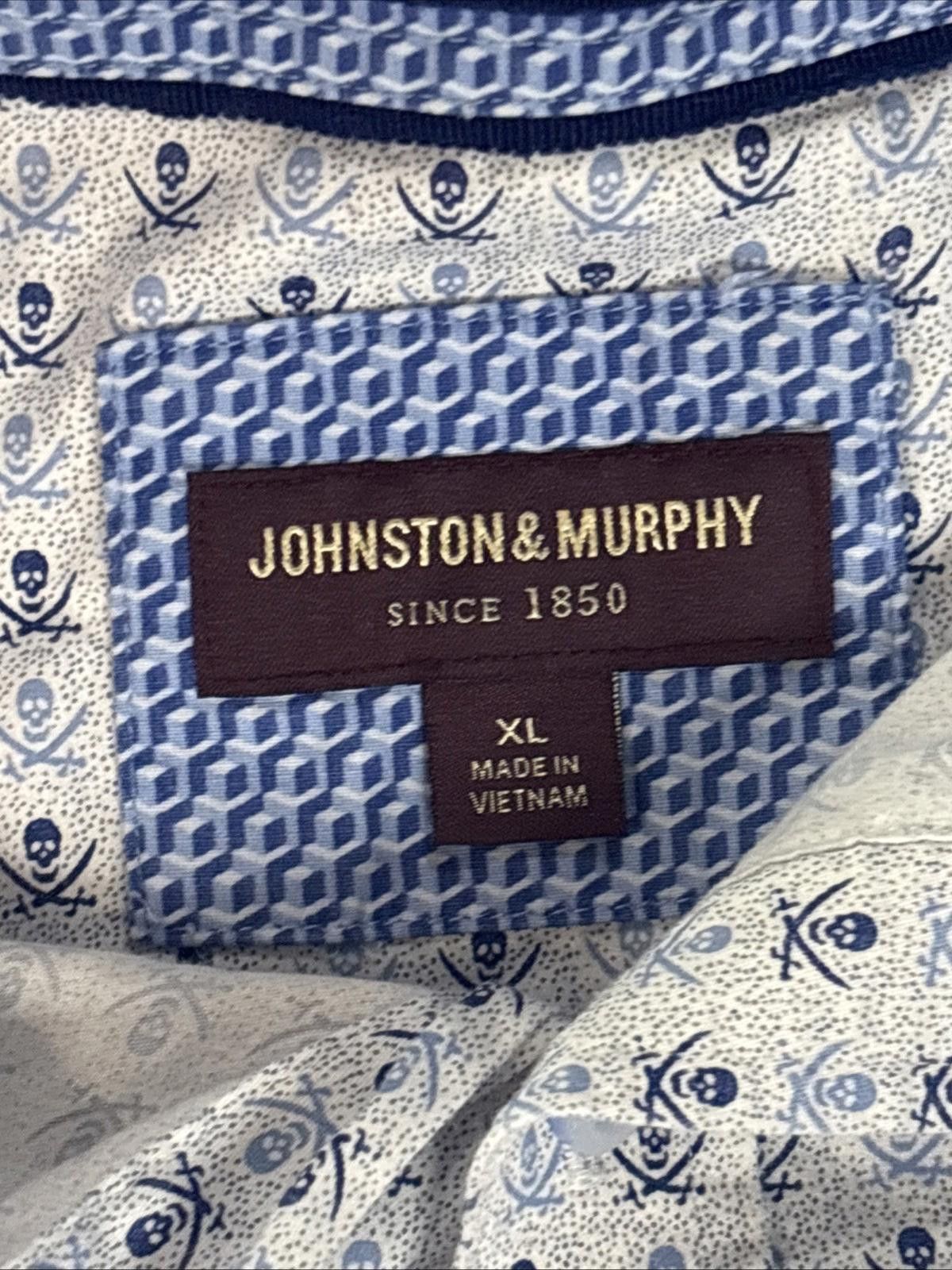 Johnston & Murphy Johnston & Murphy XL Extreme Button Down Skull Print Size US XL / EU 56 / 4 - 5 Thumbnail