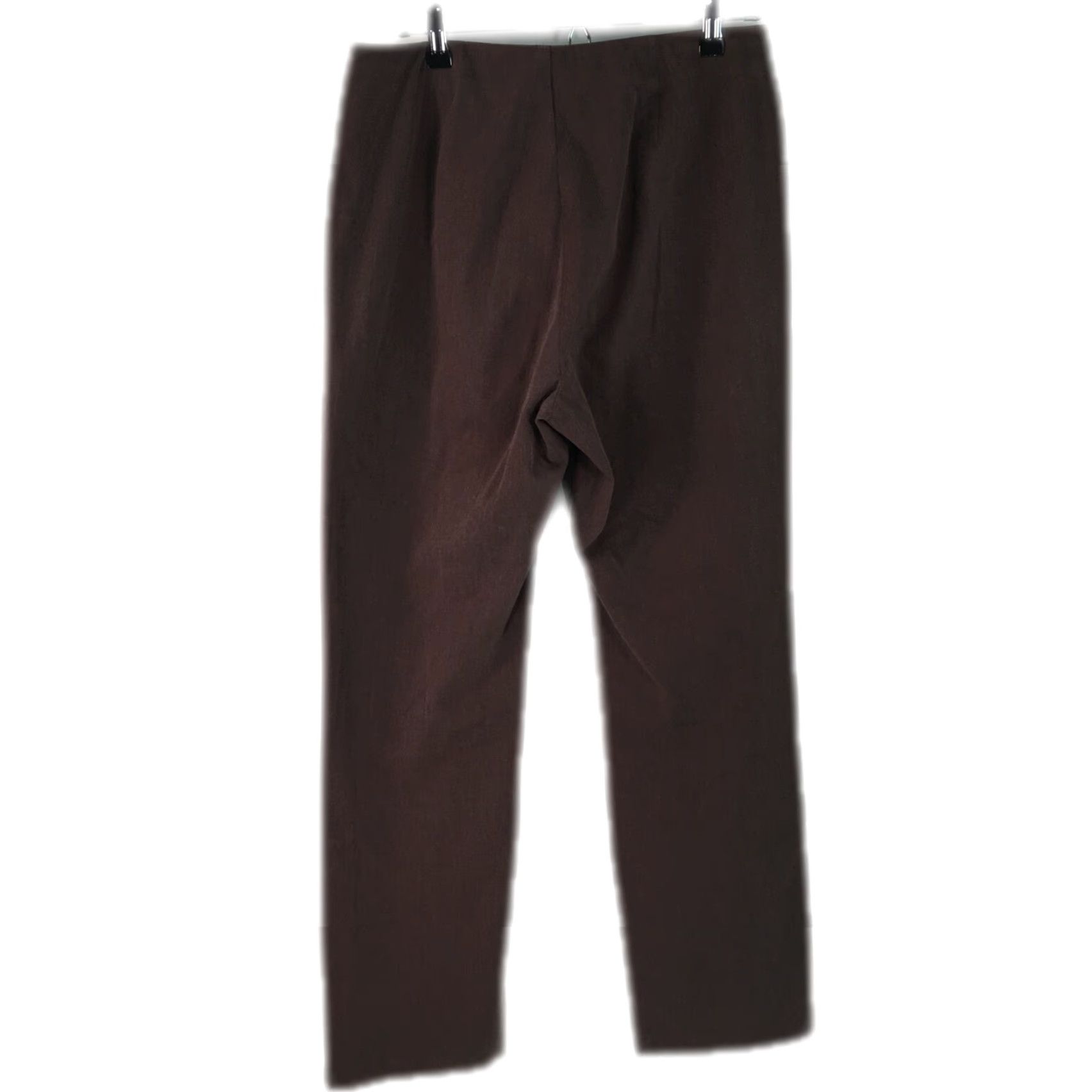 Dockers Dockers Dress Pants Women 8 Regular 30x32 Brown Solid Straight Leg Mid Rise Stretch Womens Size 30" / US 8 / IT 44 - 2 Thumbnail