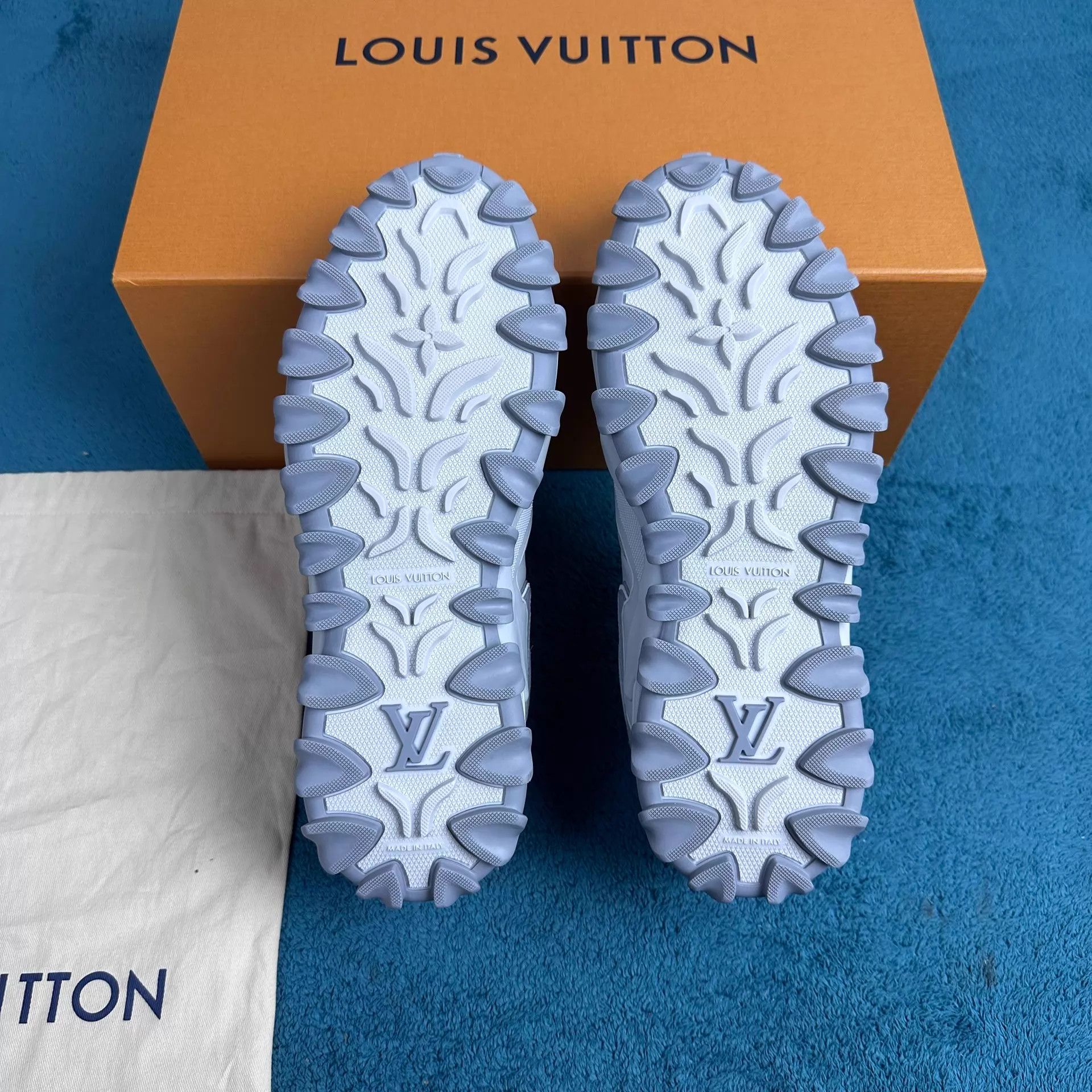 Louis Vuitton lv rush calf leather drawstring low-top 40 gray Size US 7 / EU 40 - 5 Thumbnail