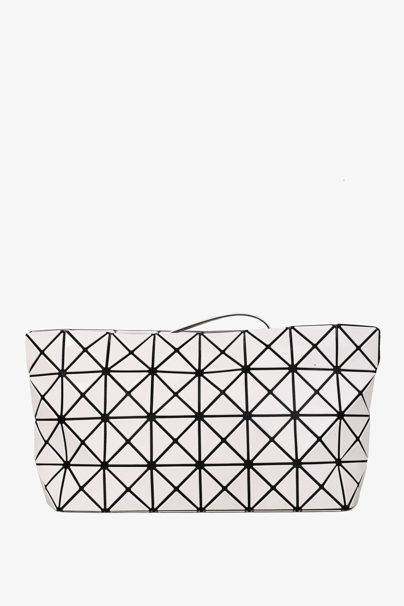 Issey Miyake Bao Bao Bao Bao Issey Miyake White Geometric PVC Clutch Size ONE SIZE - 1 Thumbnail
