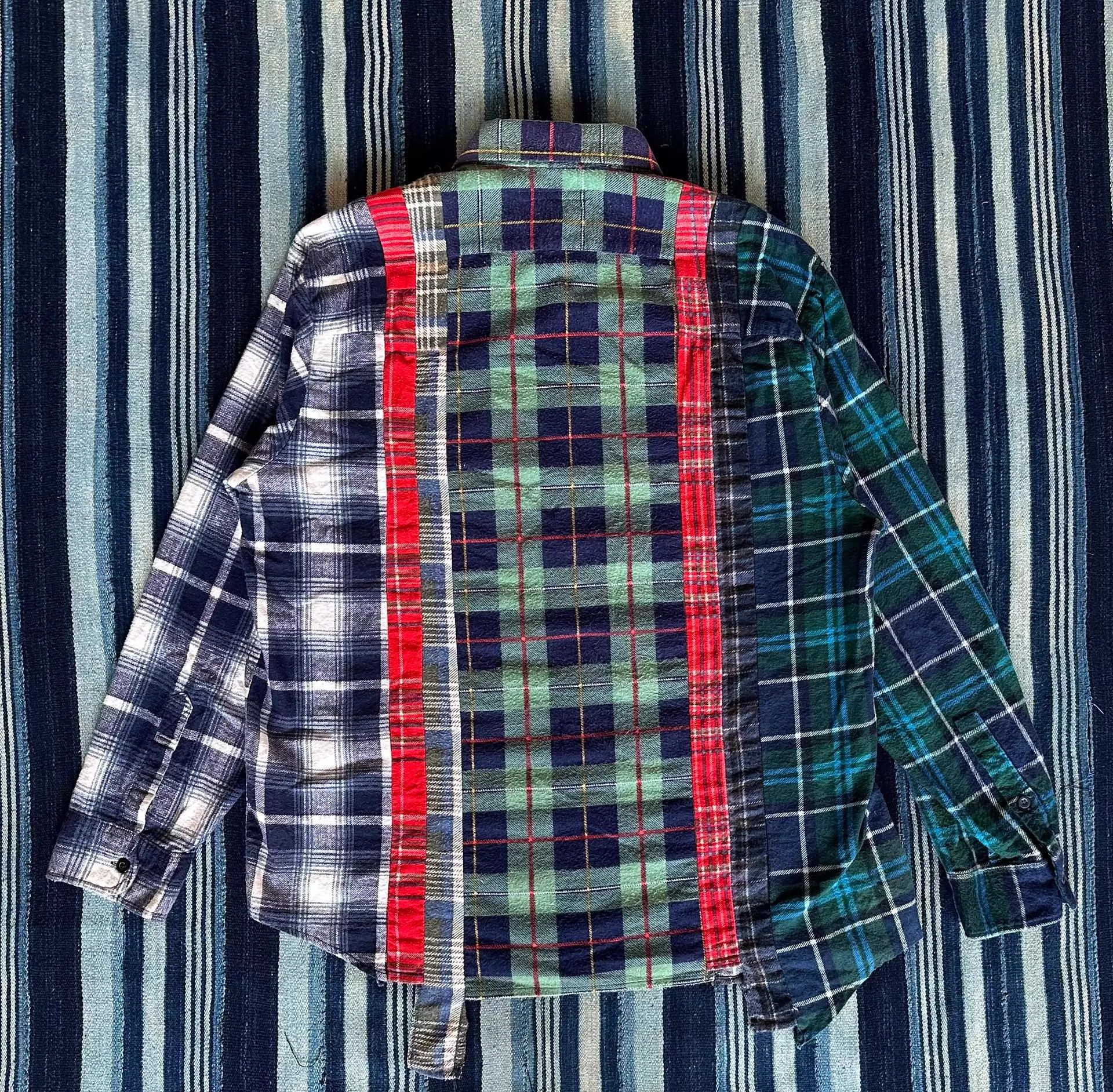 Needles Needles Rebuild Ribbon Wide Washed Distressed Vintage Shirt Size US M / EU 48-50 / 2 - 3 Thumbnail