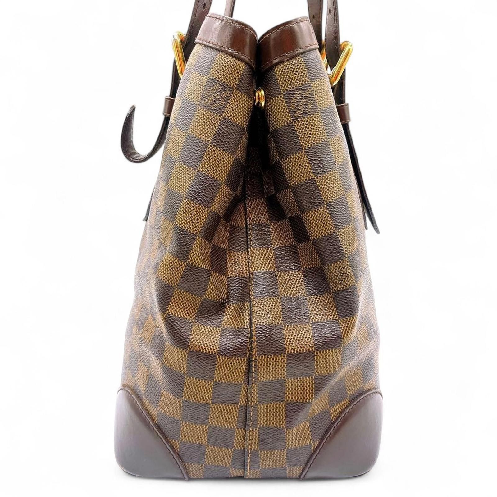 Louis Vuitton Louis Vuitton - Damier Ebene Canvas Handbag Leather Size ONE SIZE - 4 Thumbnail
