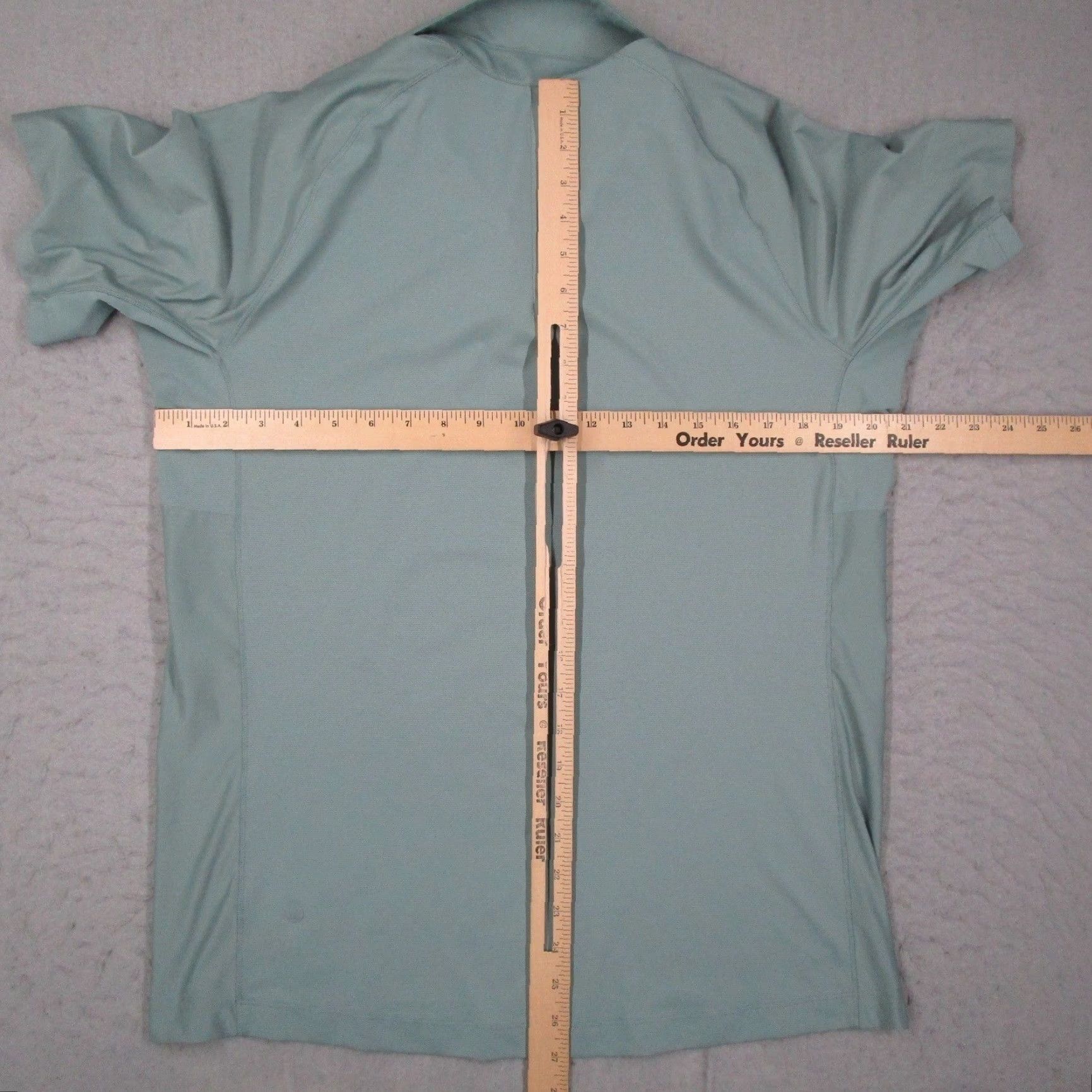 Lululemon Lululemon Polo Shirt Mens Short Sleeve Sage Green Snap Placket Athletic XL Shirt Size US XL / EU 56 / 4 - 4 Thumbnail
