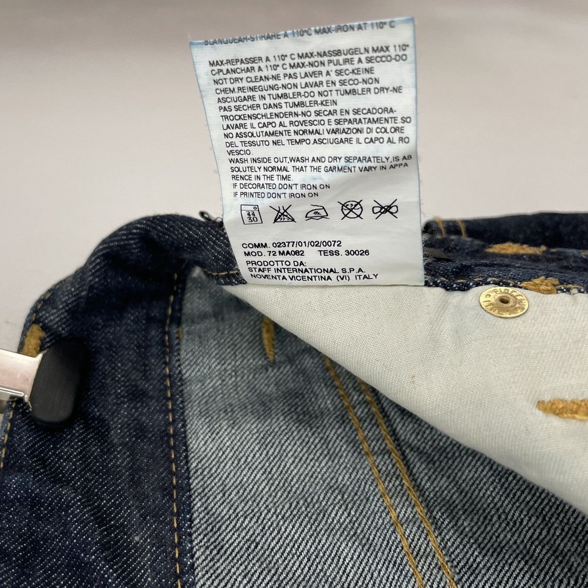 Dsquared2 Dsquared2 Cimosa Cuffed Denim Mini Skirt Size 27" / US 4 / IT 40 - 10 Thumbnail