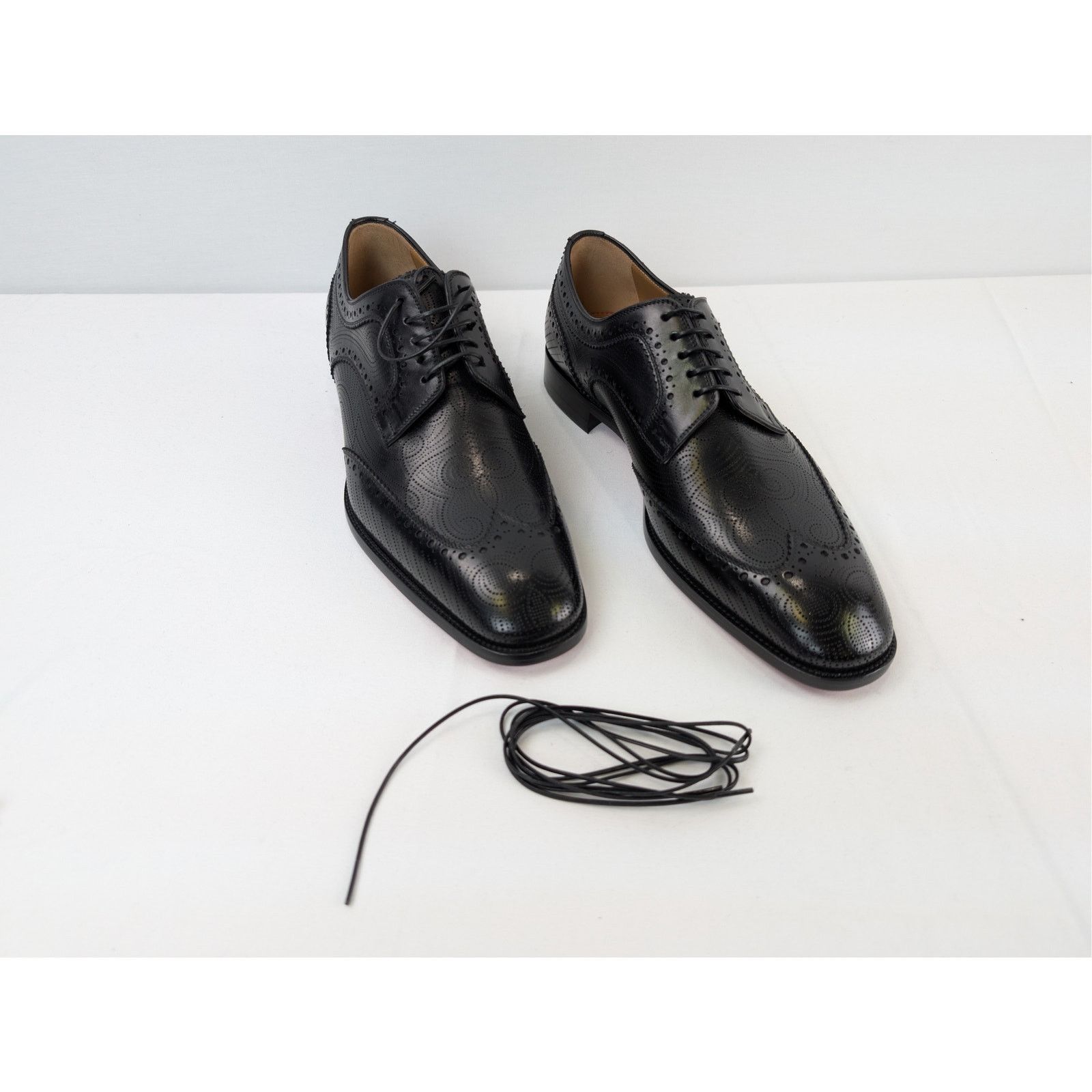 Christian Louboutin o1rshd1 Grave black calf leather derby shoe Boots in Black Size US 8 / EU 41 - 6 Thumbnail