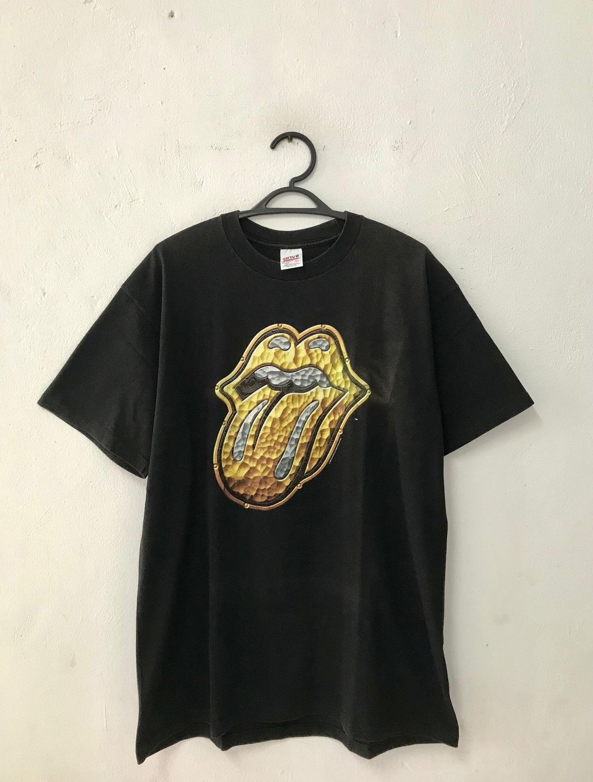 image of Anvil x Made In USA Vintage 90’S The Rolling Stones in Black, Men's (Size XL)