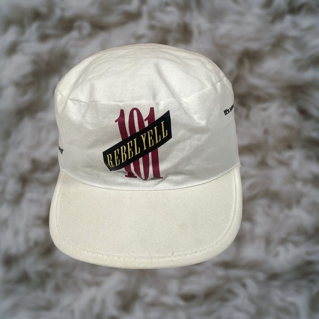 Vintage VINTAGE Rebel Yell Hat Adults Cadet Cap White 101 It’s Something To Scream About Size ONE SIZE - 1 Thumbnail