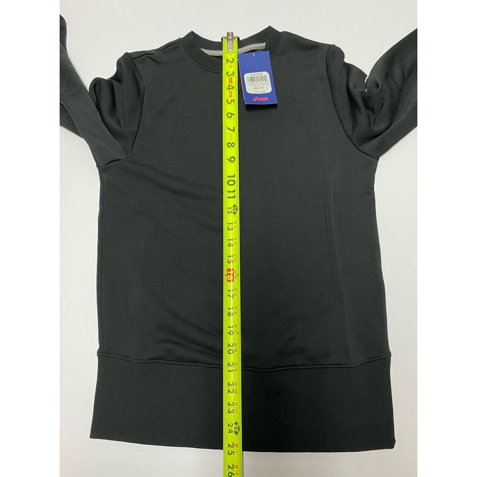 Asics ASICS Womens Crew Sweatshirt Top Tailored Size XS Black Size XS / US 0-2 / IT 36-38 - 7 Thumbnail