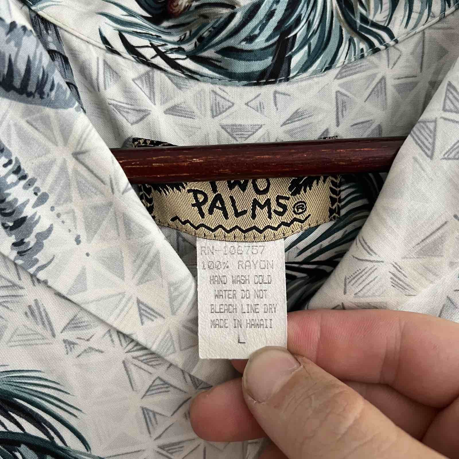 Other Vintage Two Palms Hawaiian Floral Beach Shirt Sz L Size US L / EU 52-54 / 3 - 4 Thumbnail