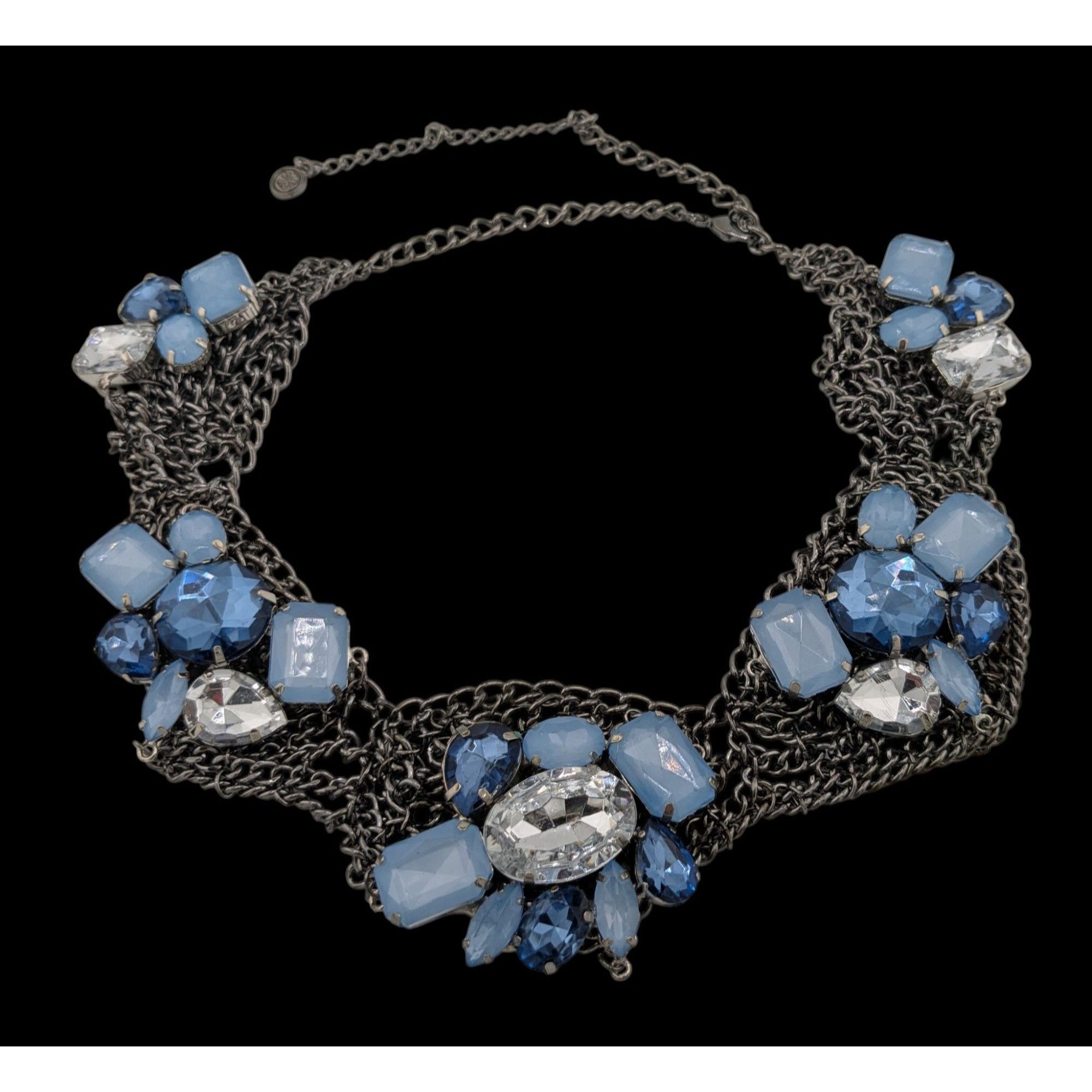 Vera Wang Simply Vera Vera Wang Fairy Glam Blue Gemmed Statement Neckl Size ONE SIZE - 1 Thumbnail
