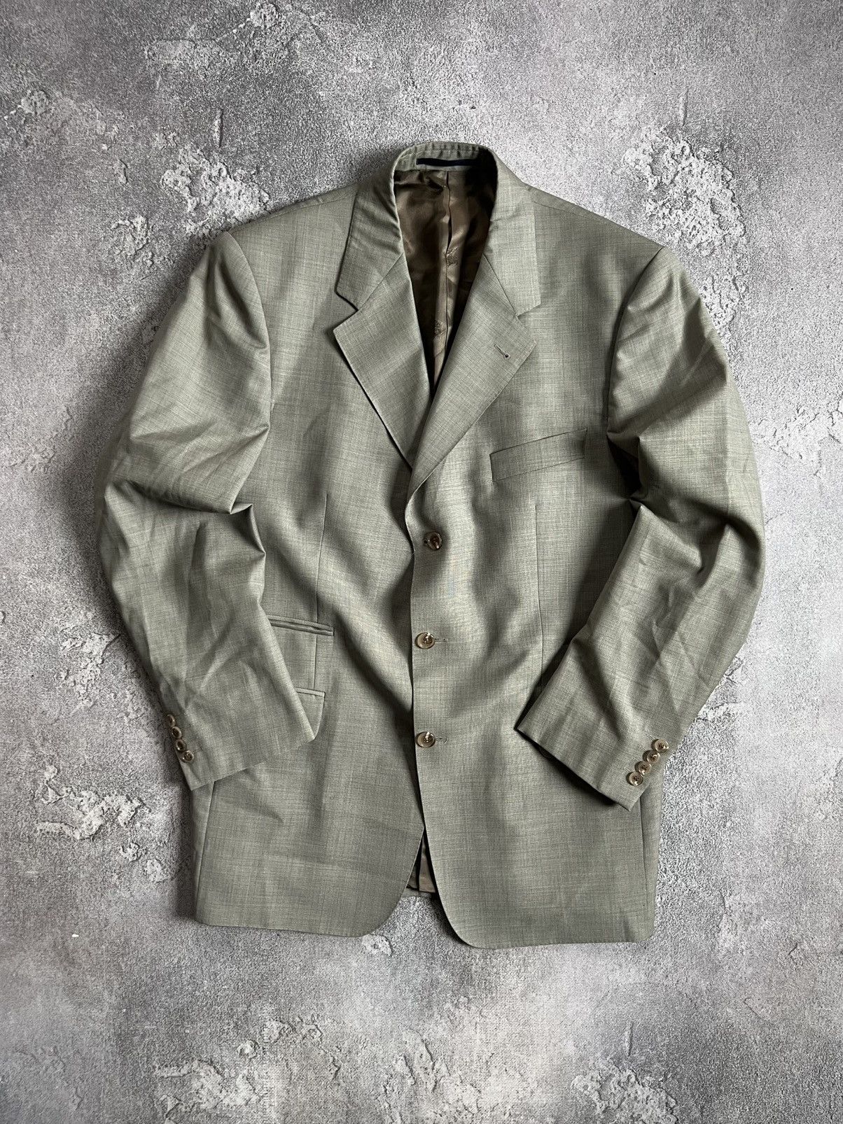 Burberry Vintage Burberry London 2 Two Piece Suit EU 52 Blazer Pants Size 52S - 4 Thumbnail