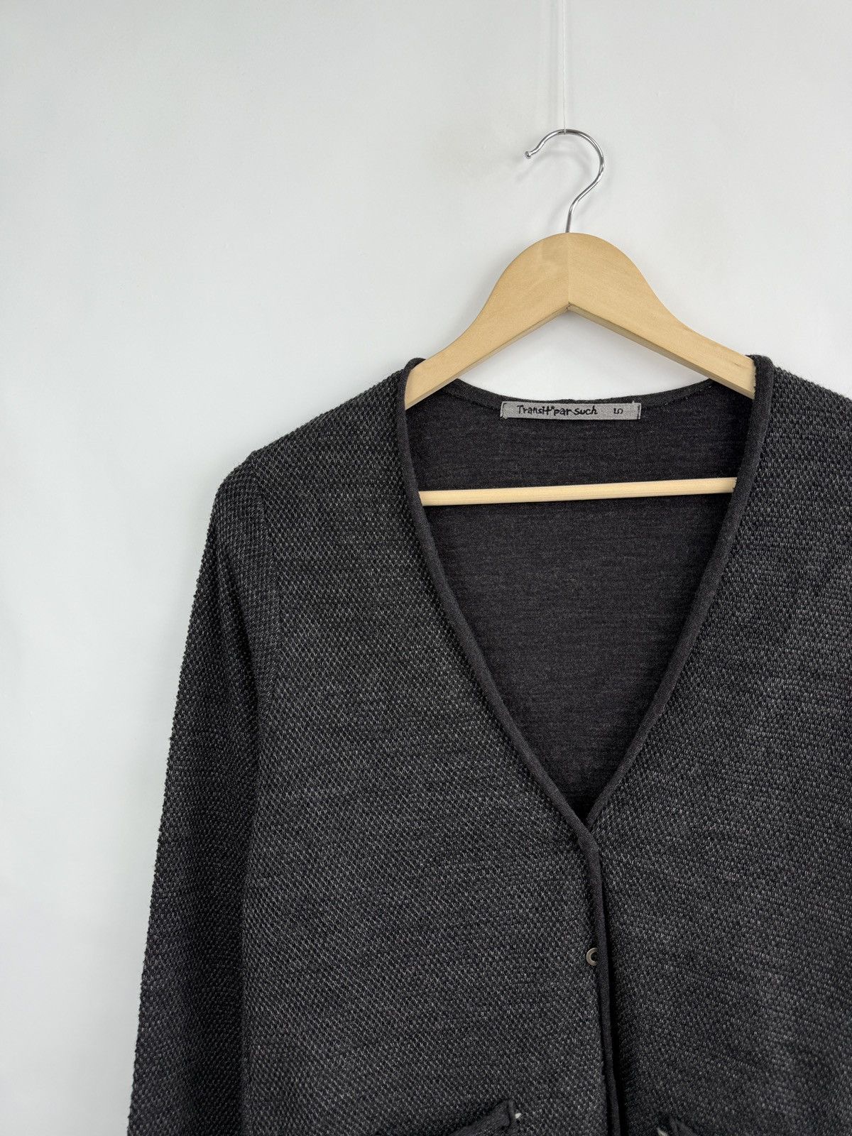 Transit 🇮🇹 Transit Wool Cardigan Avant Gard Made in Italy Rare Retro Size M / US 6-8 / IT 42-44 - 3 Thumbnail