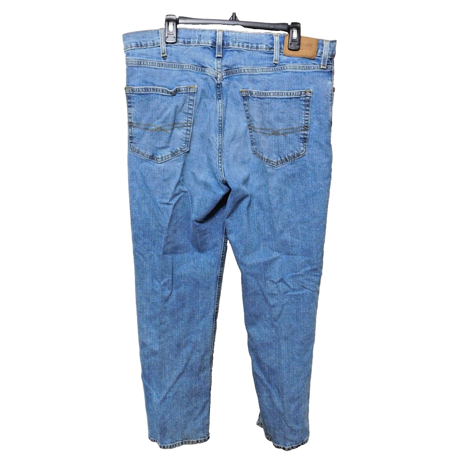 Levi's Levi Signature Med Blue Denim Straight Leg Jeans Men's 38x29 Size US 38 / EU 54 - 2 Thumbnail
