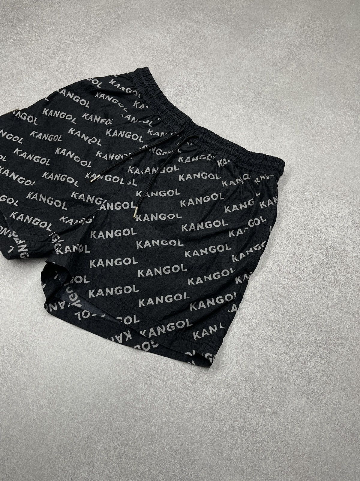 Kangol Kangol Monogram Logo Swim Shorts Black Nylon Size US 34 / EU 50 - 3 Thumbnail