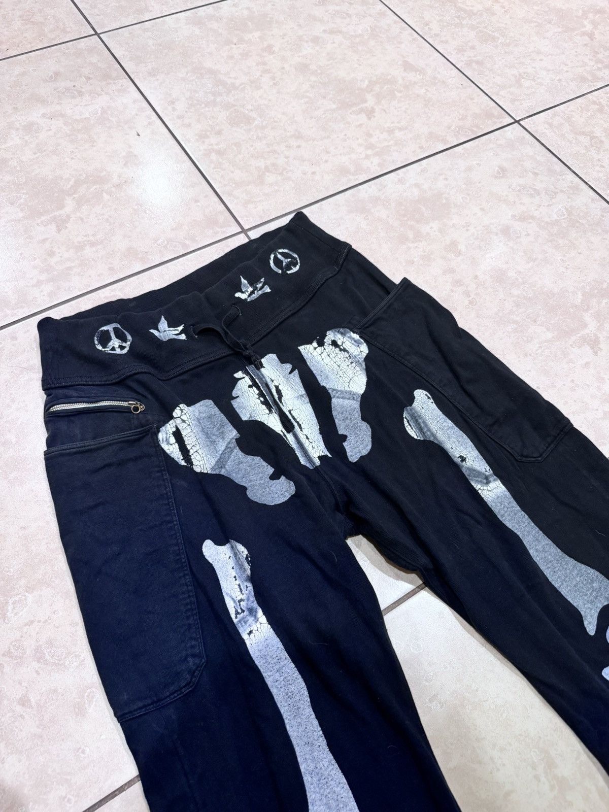 Kapital Kountry Kapital Skeleton Wide Leg Sweatpants Size US 32 / EU 48 - 2 Thumbnail