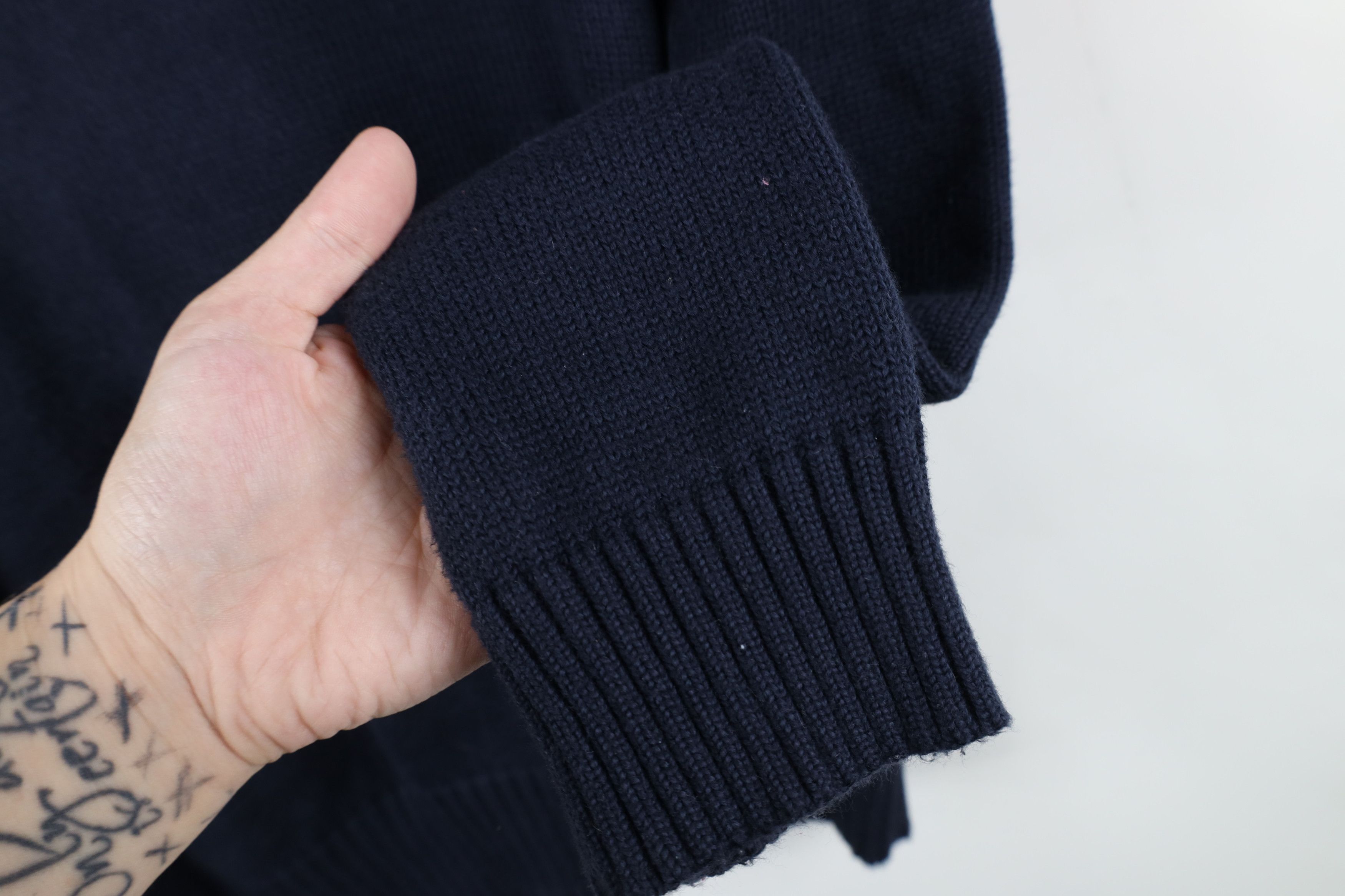 Ralph Lauren Vintage Ralph Lauren Knit Half Zip Pullover Sweater Blue Size US L / EU 52-54 / 3 - 7 Thumbnail
