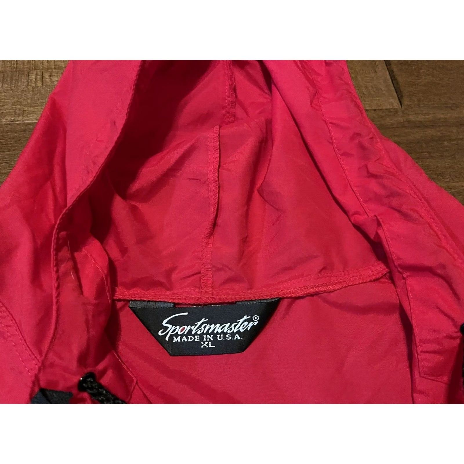 Vintage VINTAGE Evian Natural Spring Water Anorak Hoodie Windbreaker Jacket XL Red Mens Jacket Windbreaker 90s Style (Sportsmaster) Size US XL / EU 56 / 4 - 3 Thumbnail