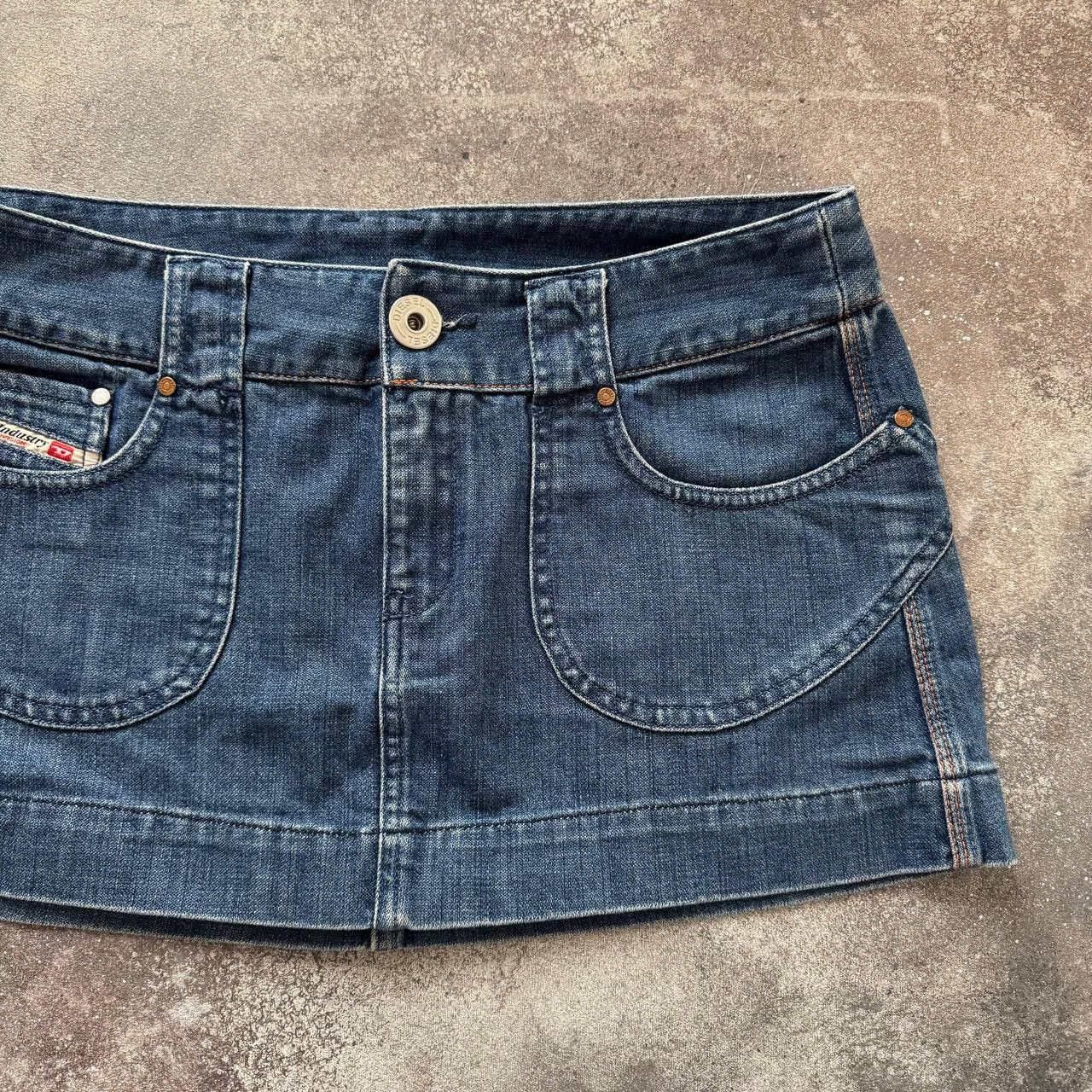 Diesel Y2K Diesel Vintage Mini Denim Skirt Size 32" / US 10 / IT 46 - 3 Thumbnail