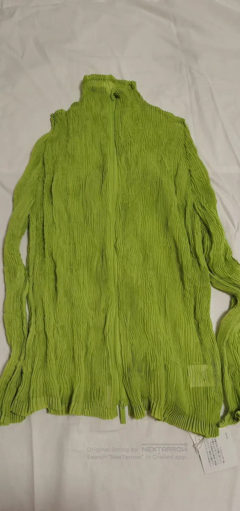 Issey Miyake Issey Miyake Main Line Zipper Willow Cardigan Fresh Light Size M / US 6-8 / IT 42-44 - 2 Thumbnail