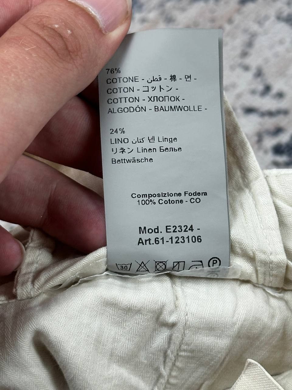 Designer Luxury Briglia 1949 Linen Chino Pants Made In Italy Size US 32 / EU 48 - 8 Thumbnail