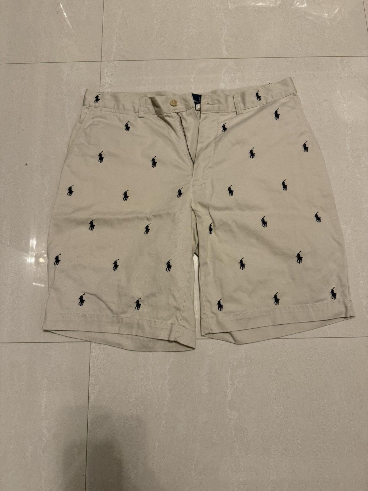 Polo Ralph Lauren Vintage Polo Ralph Lauren AOP Chino Shorts Size US 32 / EU 48 - 1 Thumbnail