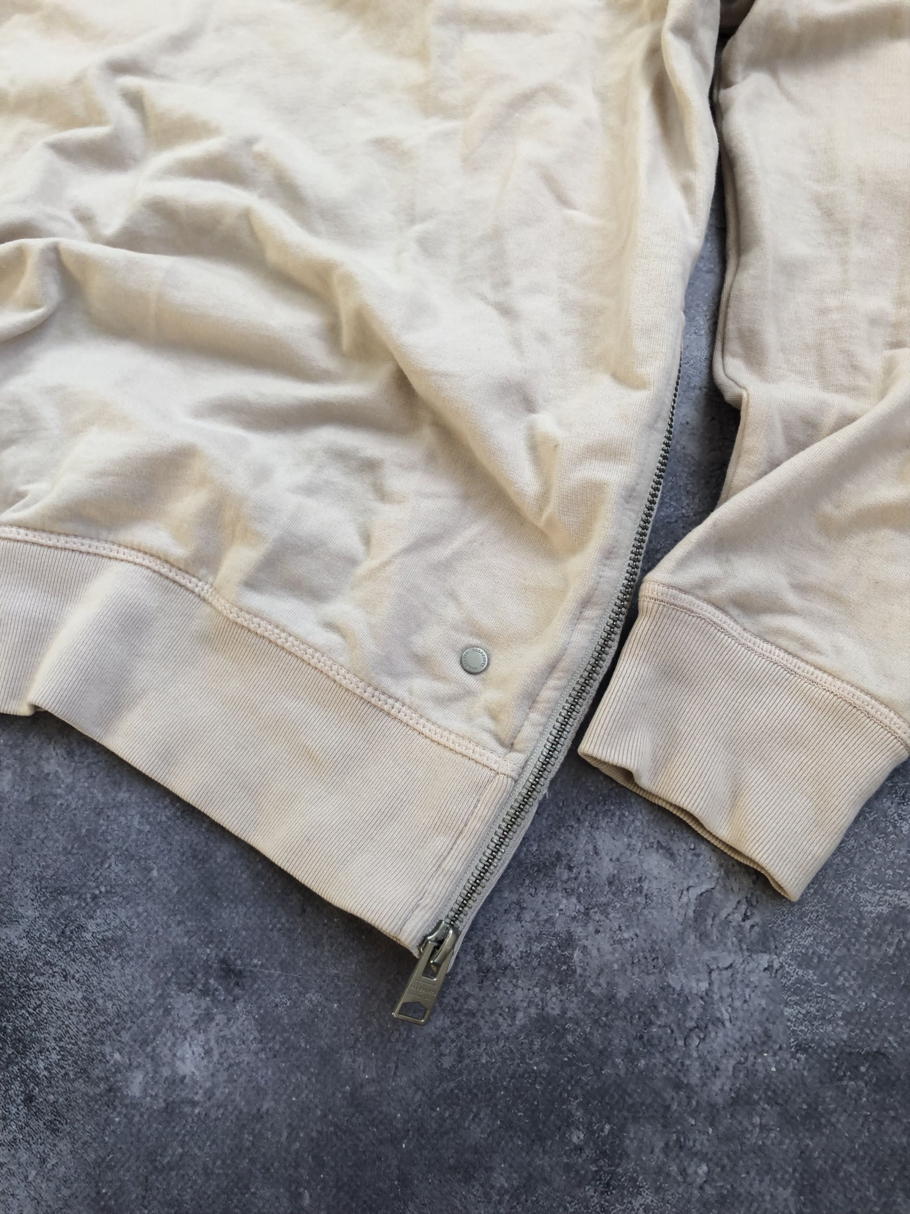 Allsaints ALLSAINTS Avantgarde Zip Sweatshirt Beige Streetwear S Size Size US S / EU 44-46 / 1 - 5 Thumbnail